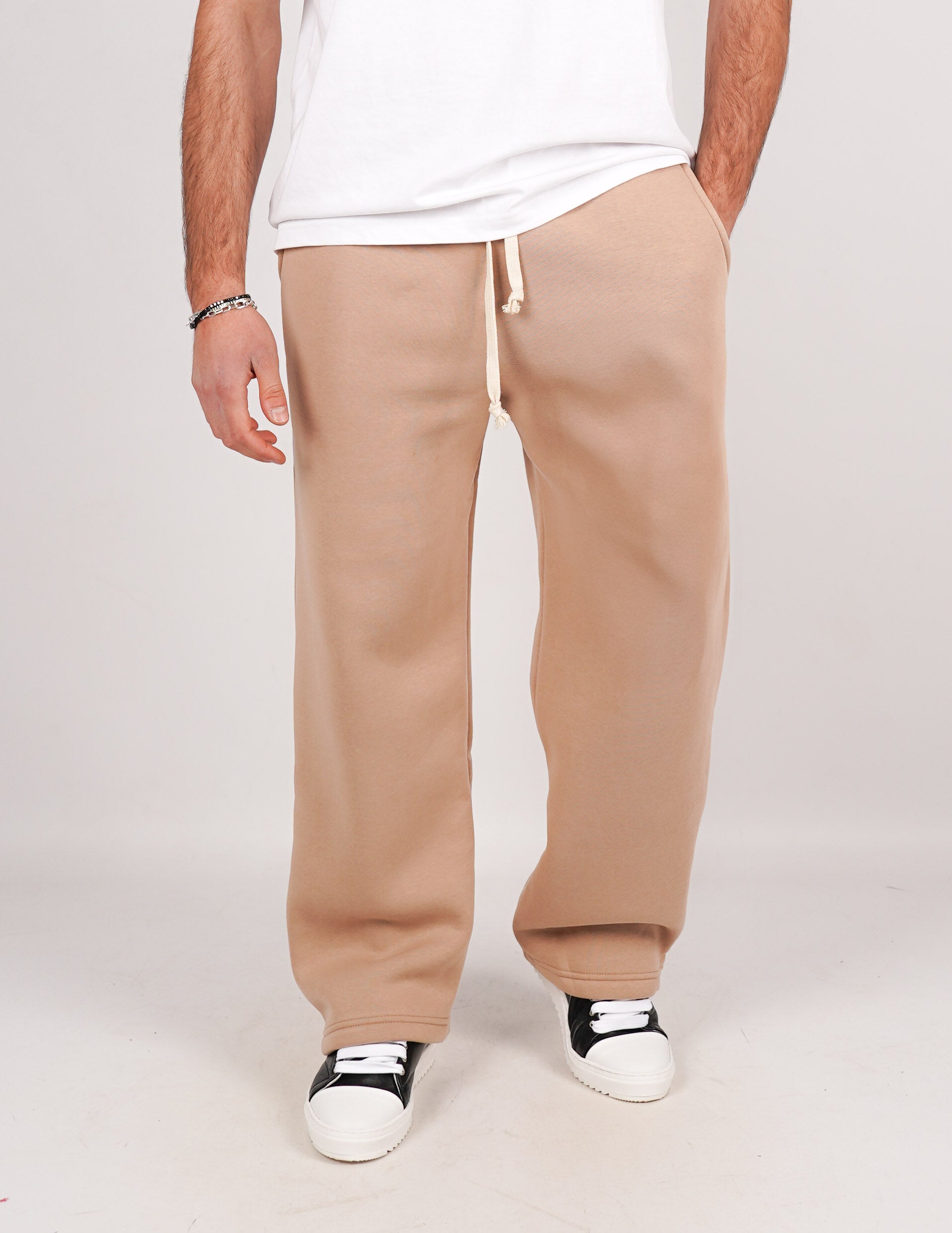 pantalone in tuta fondo largo