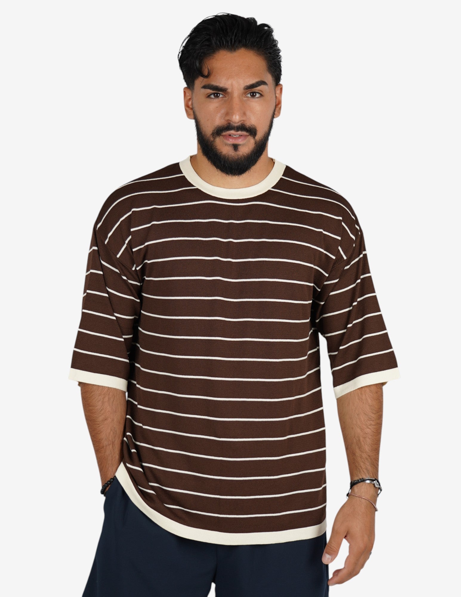 t-shirt cotone rigata