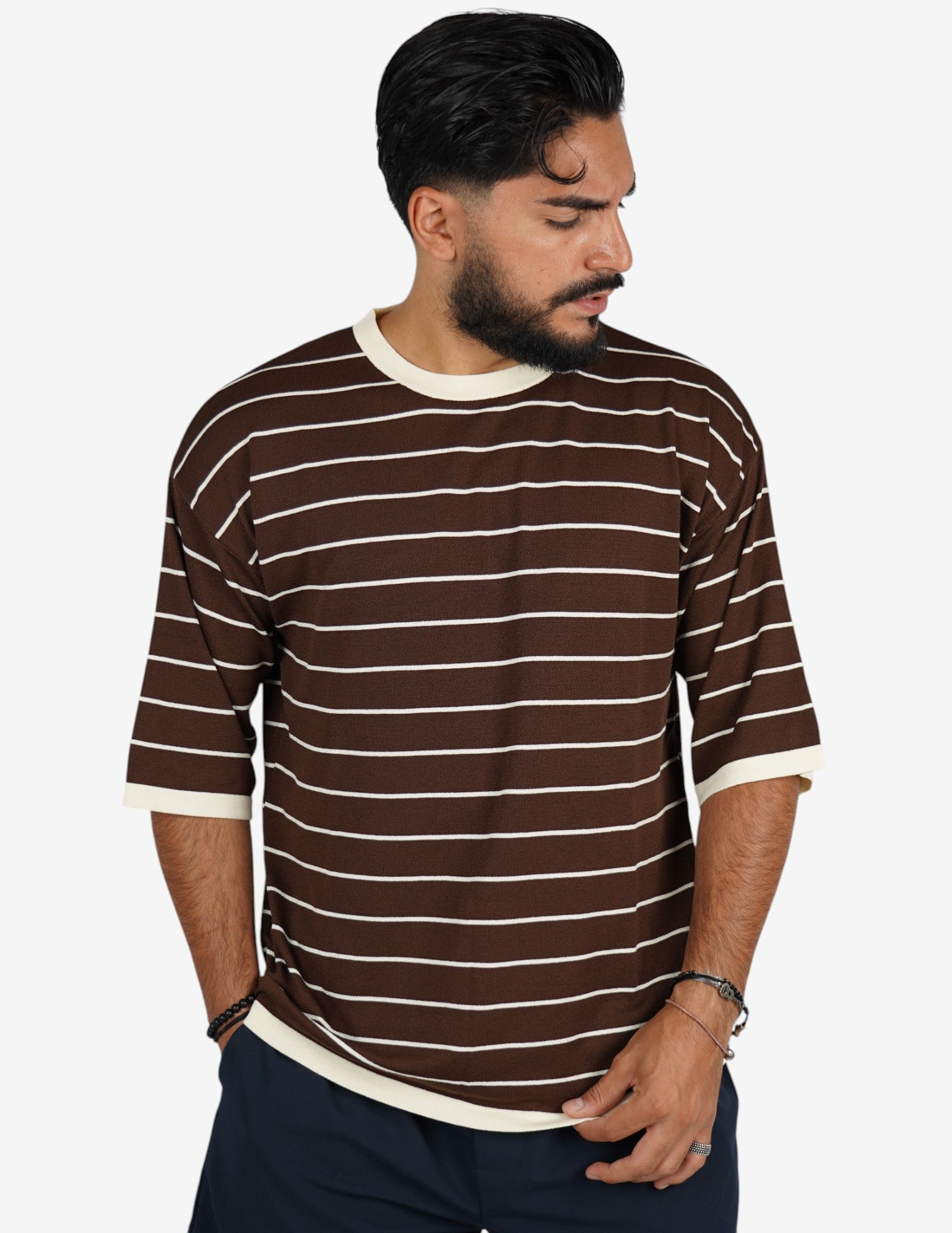 t-shirt cotone rigata