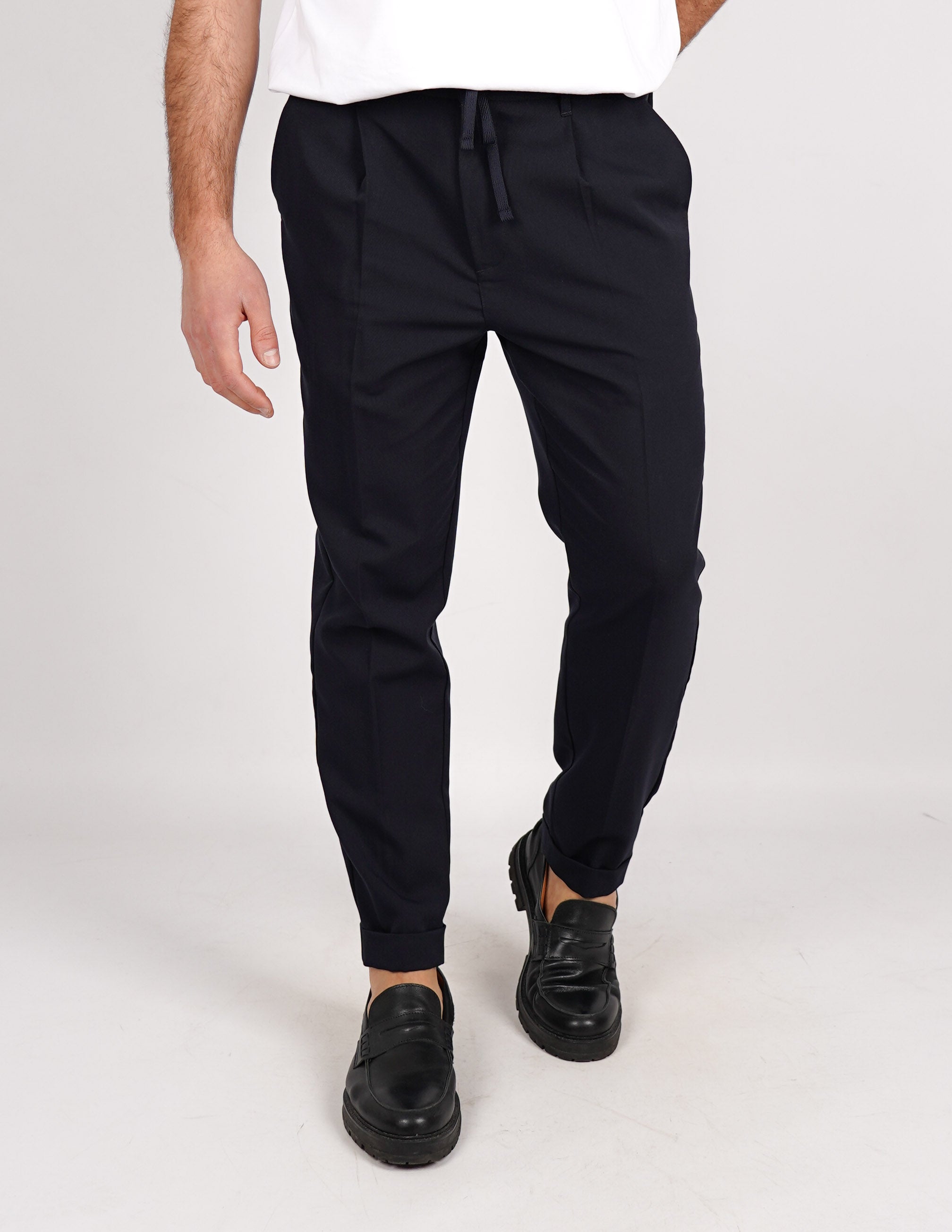 PANTALONE SLIM FIT TINTA UNITA