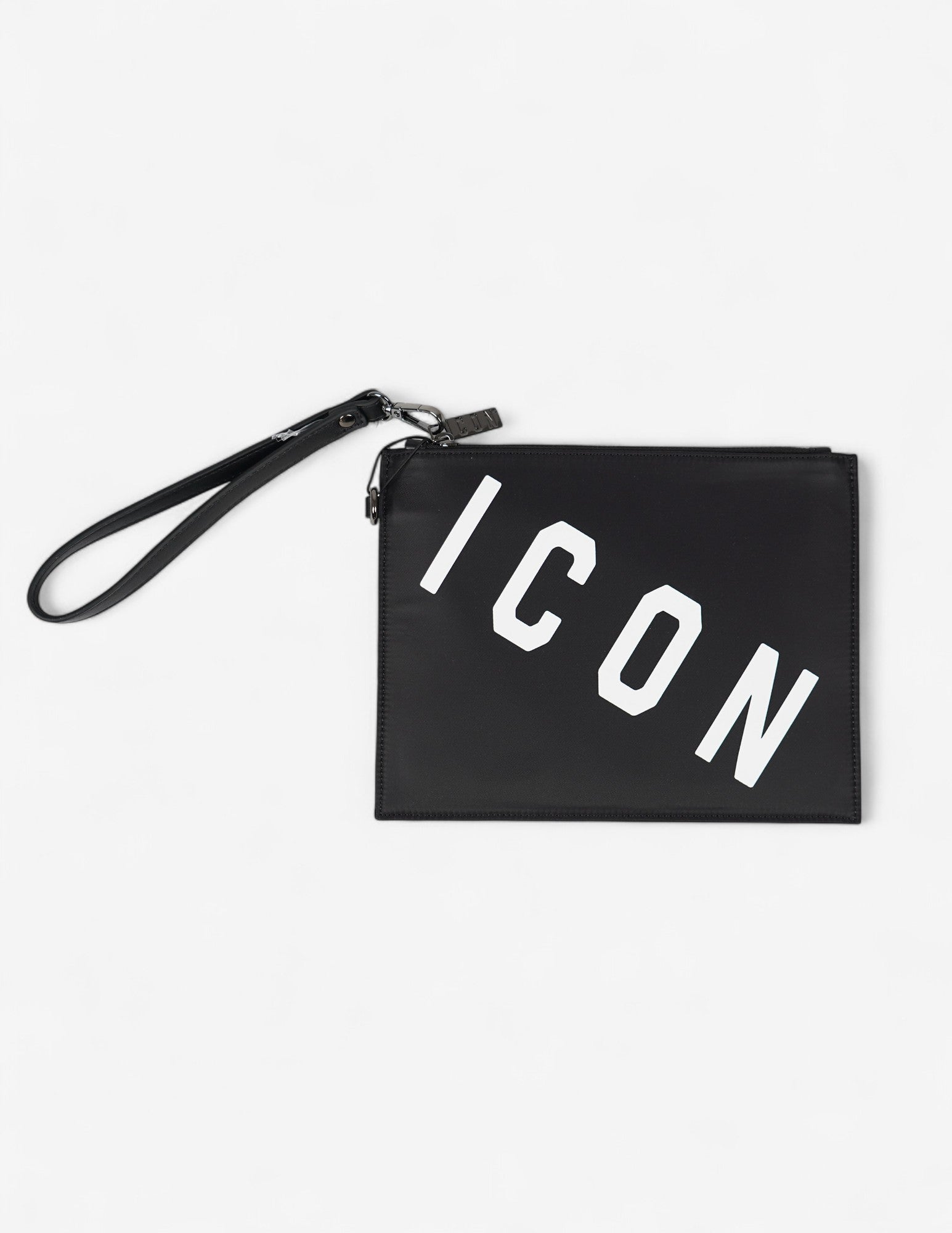 Pochette con stampa "ICON"