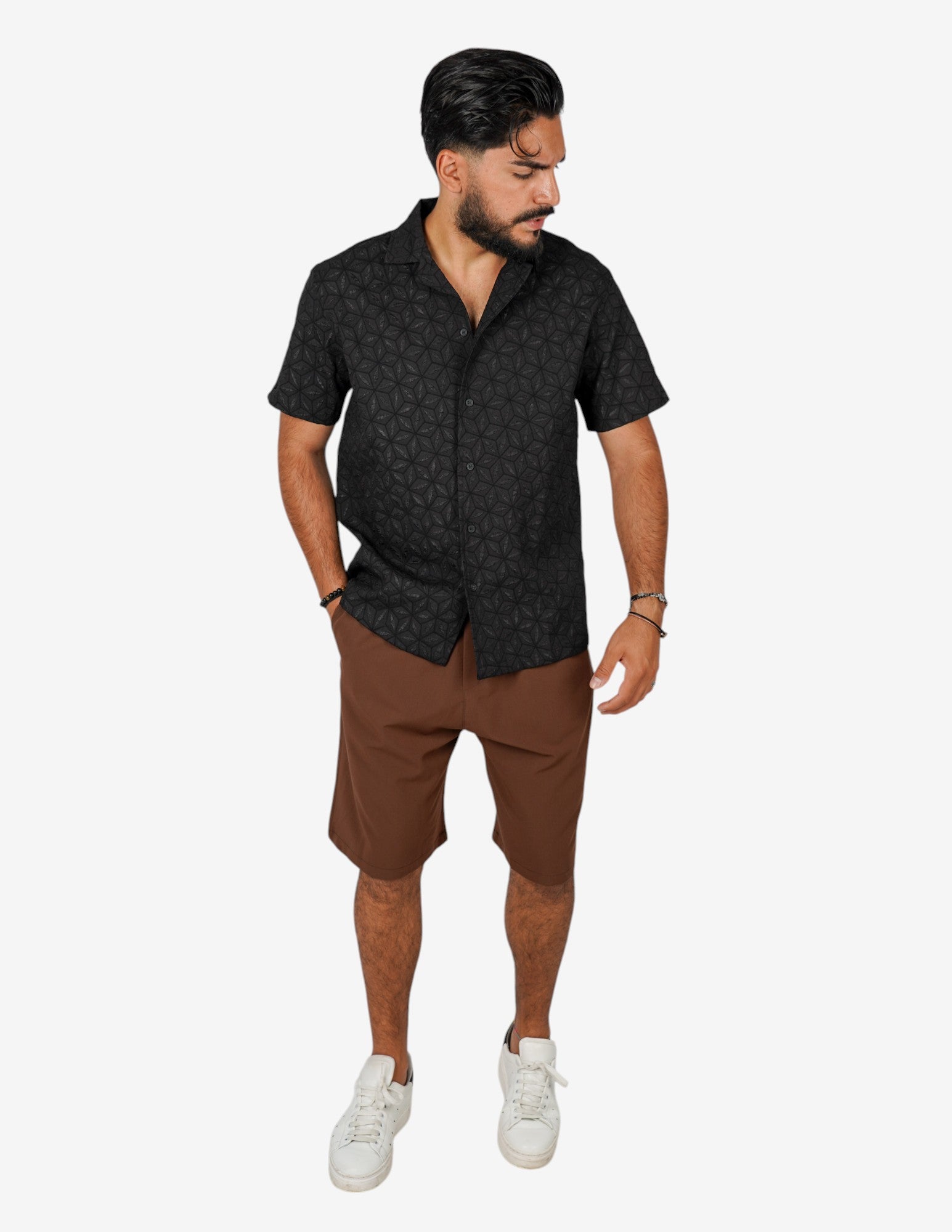 camicia strutturata manica corta