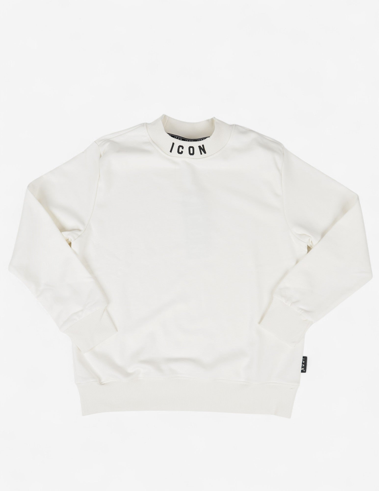 Felpa girocollo con ricamo