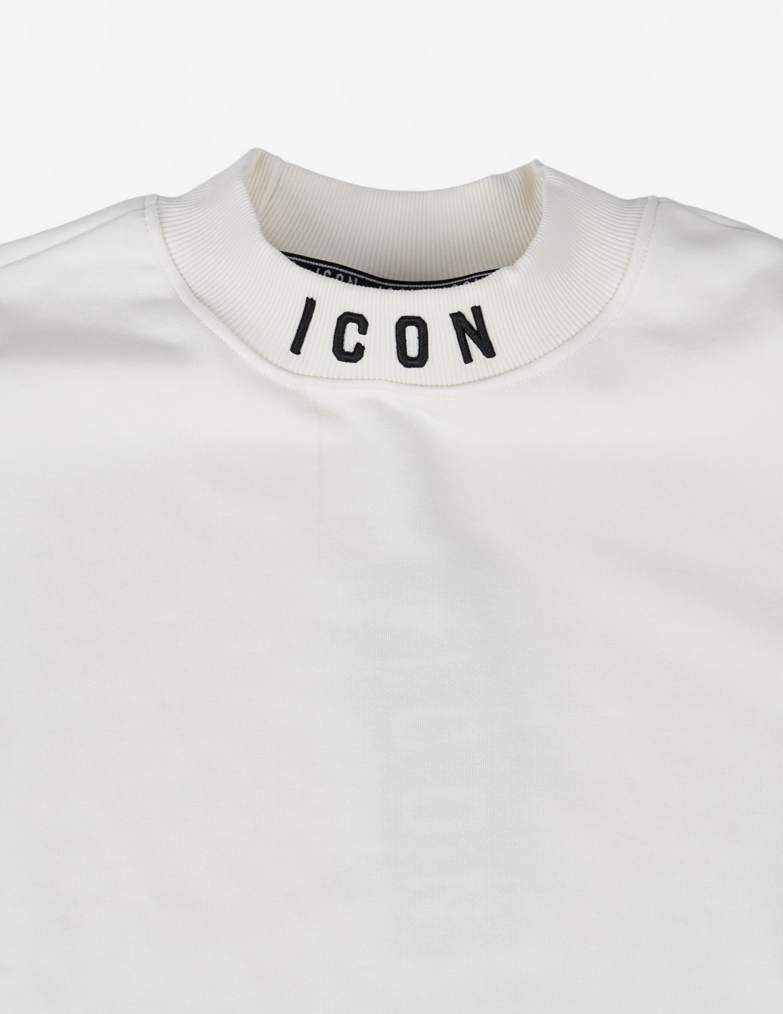 Felpa girocollo con ricamo