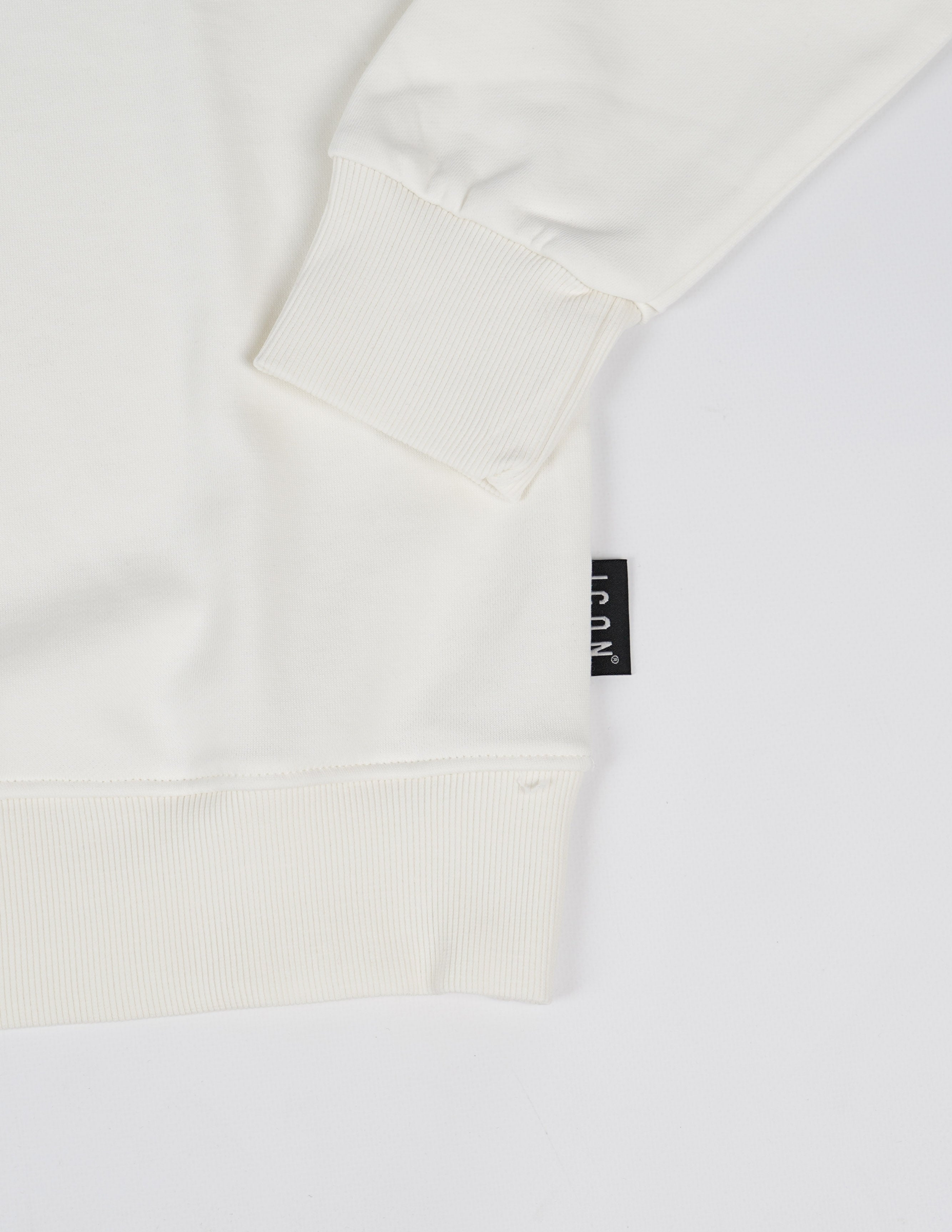 Felpa girocollo con ricamo