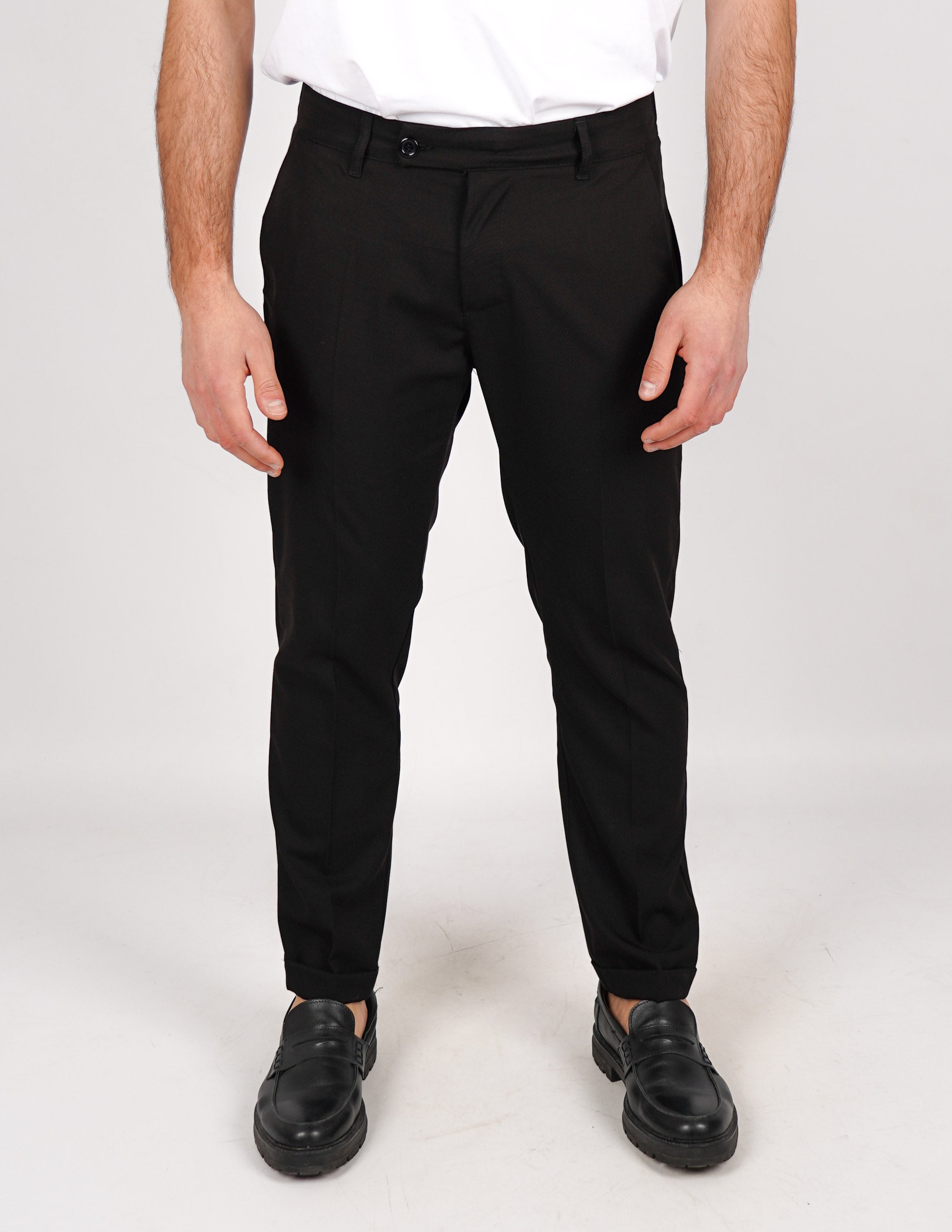 pantalone lungo sartoriale con elastico