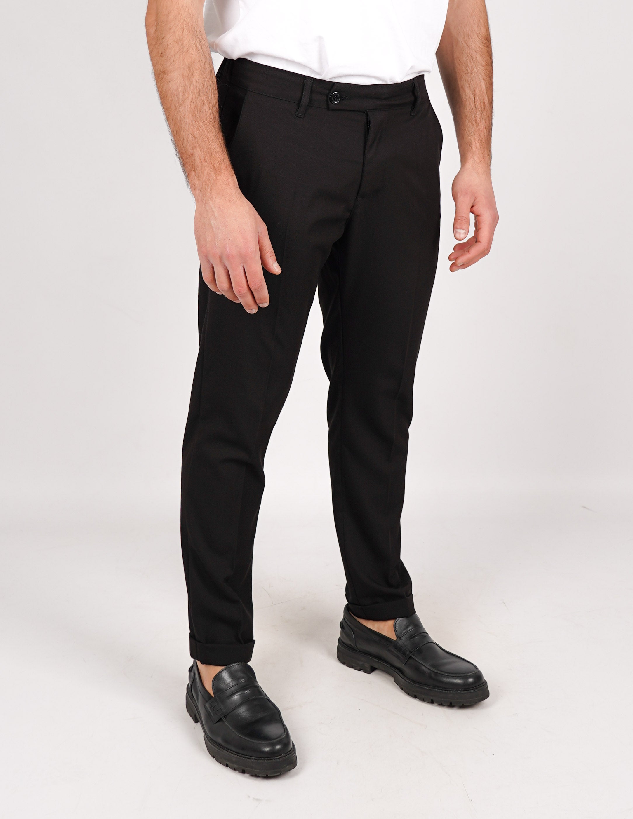 pantalone lungo sartoriale con elastico