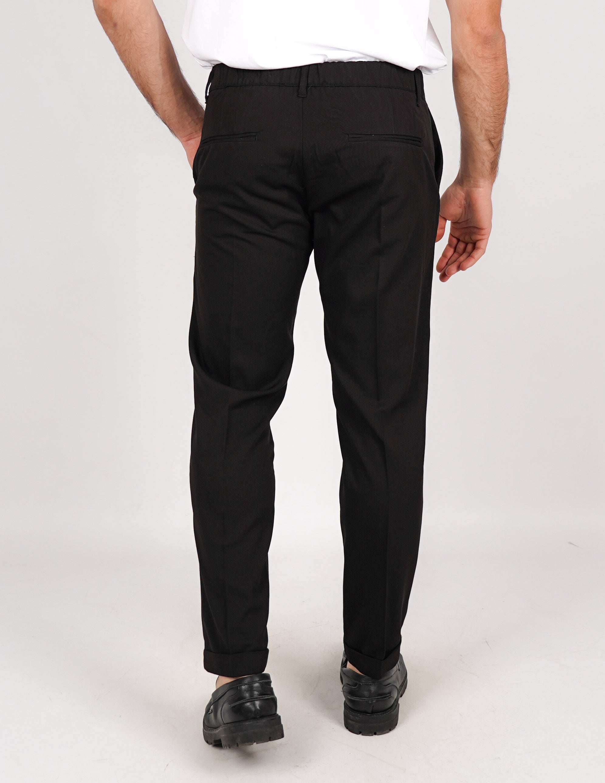 pantalone lungo sartoriale con elastico