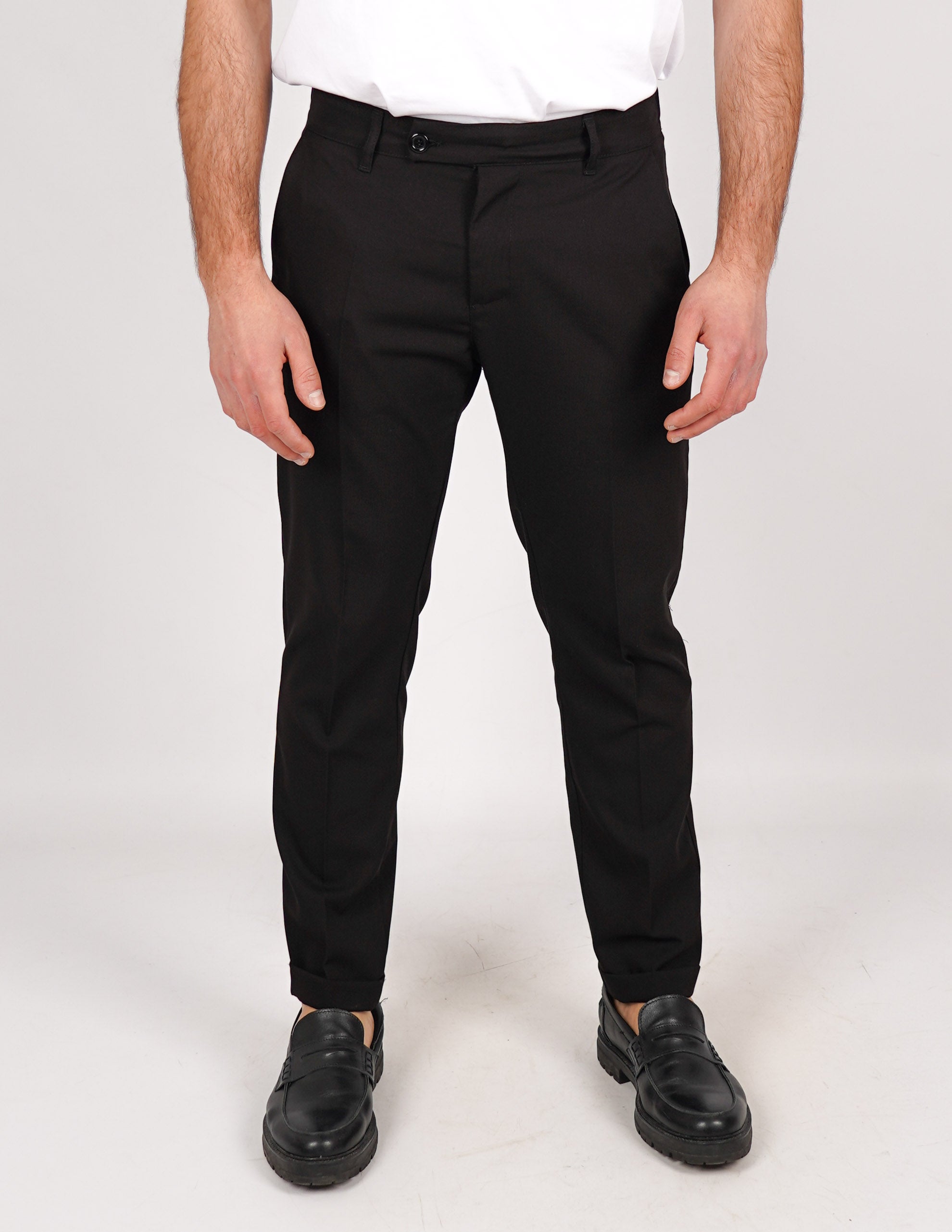 pantalone lungo sartoriale con elastico