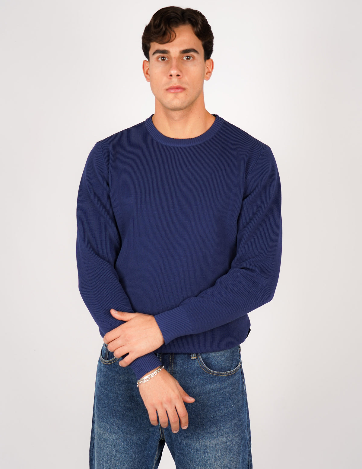 Maglione over D tessuto antipilling