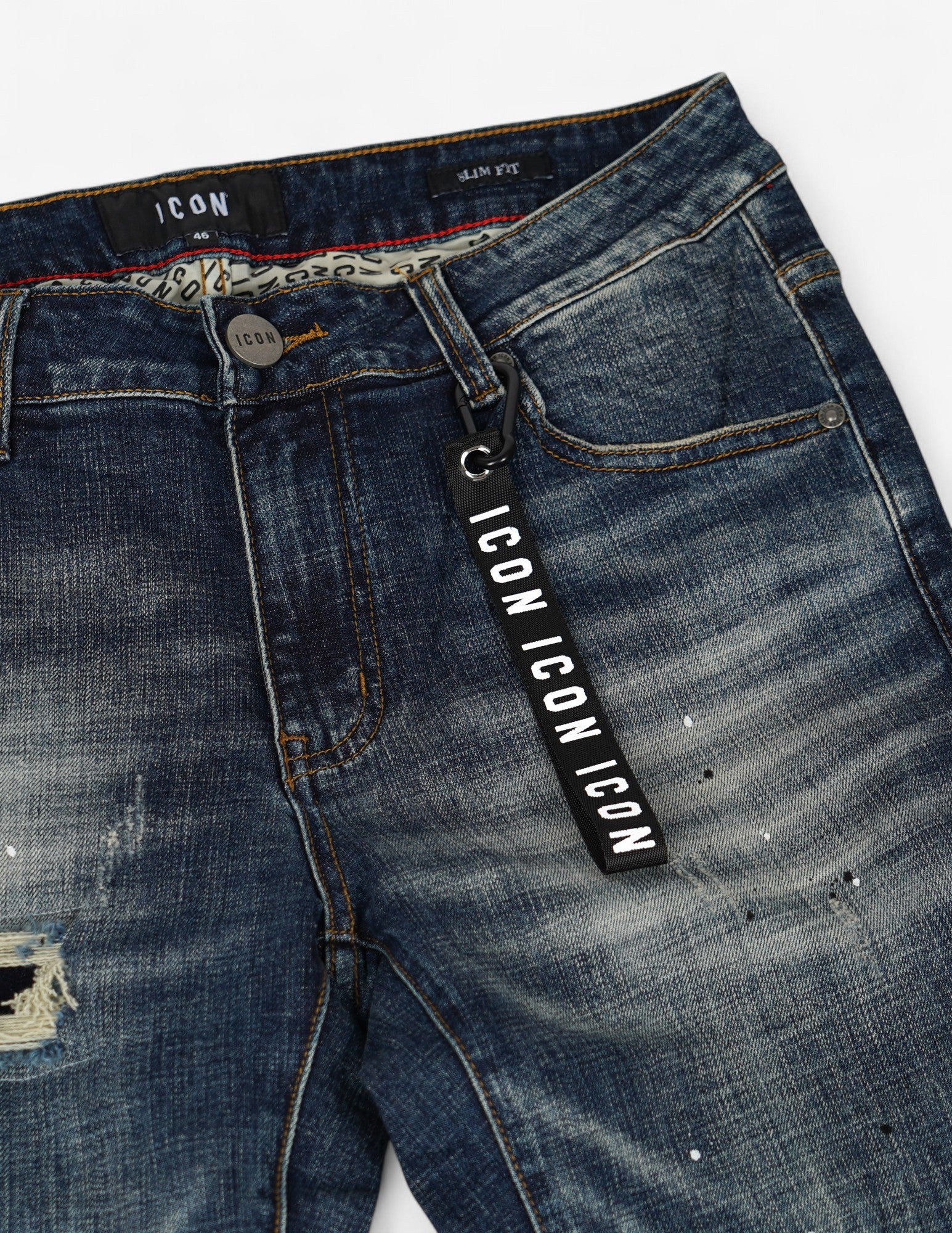 Jeans uomo con scritta