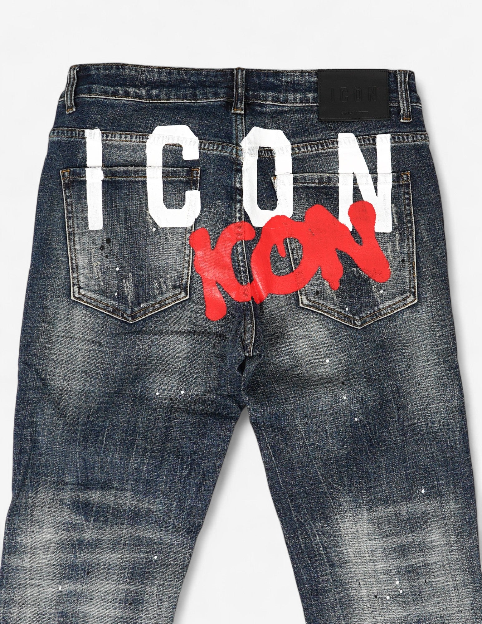 Jeans uomo con scritta