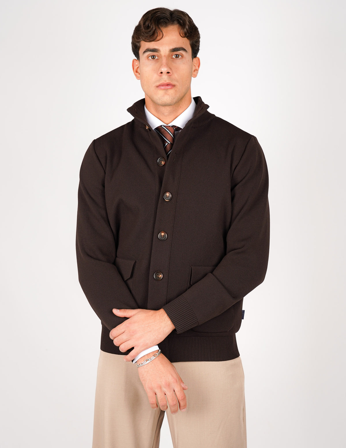 CARDIGAN OVER D CON BOTTONE ANTIPILLING