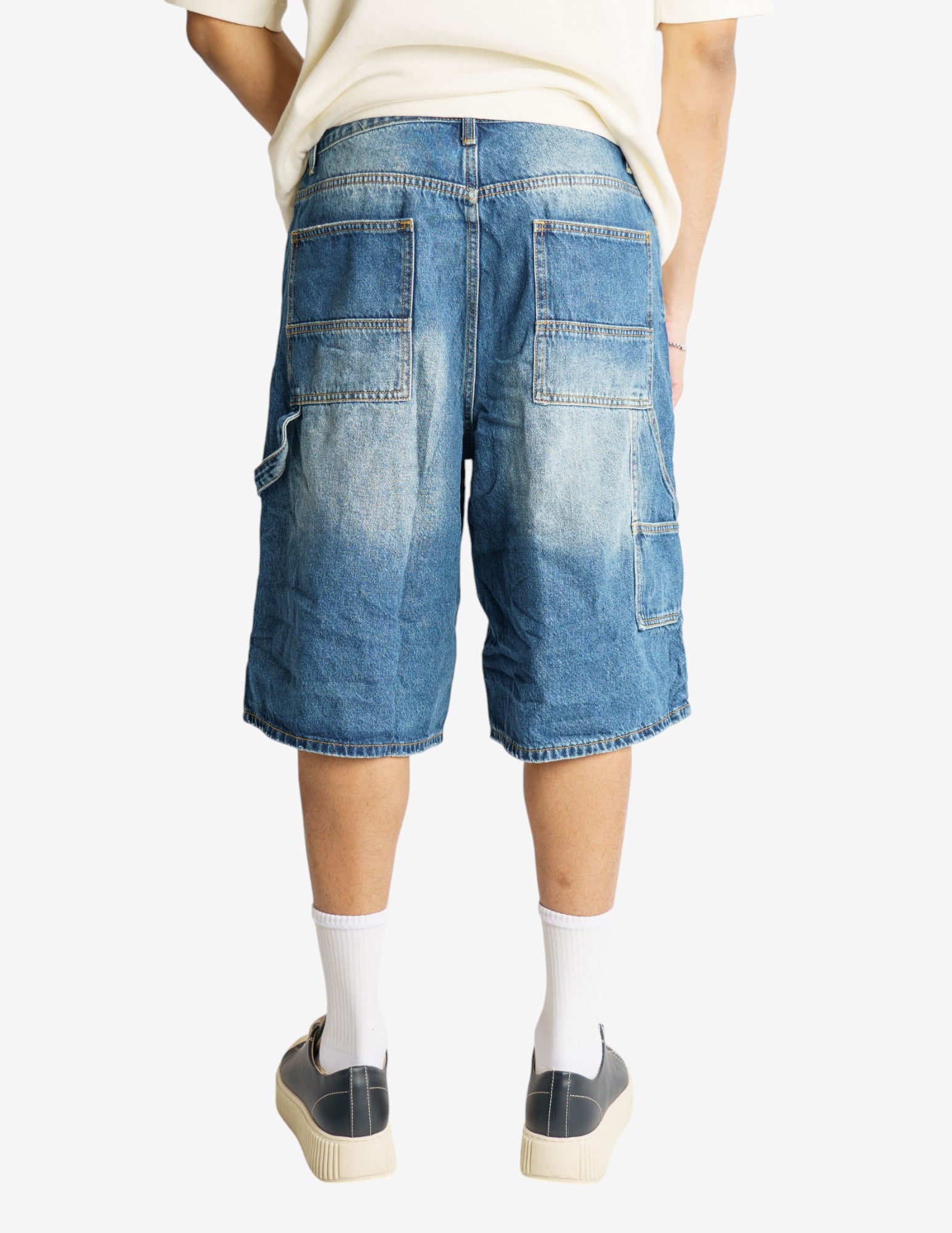 bermuda in denim baggy fit