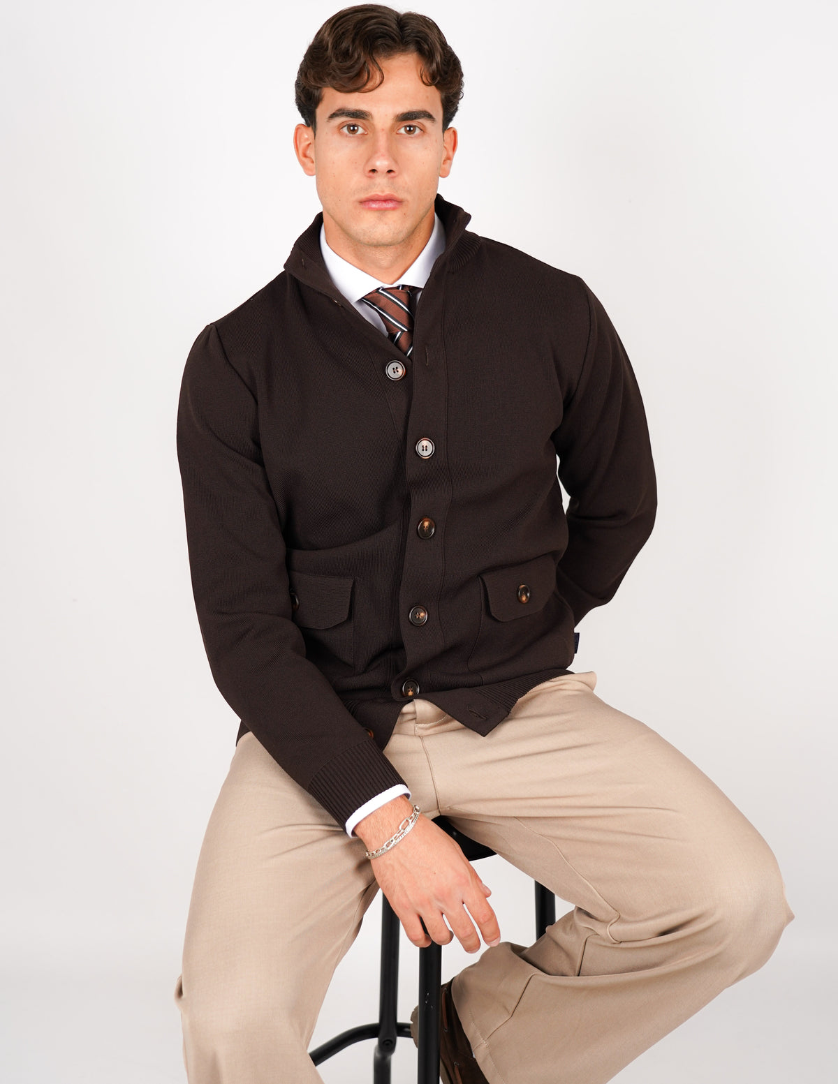 CARDIGAN OVER D CON BOTTONE ANTIPILLING