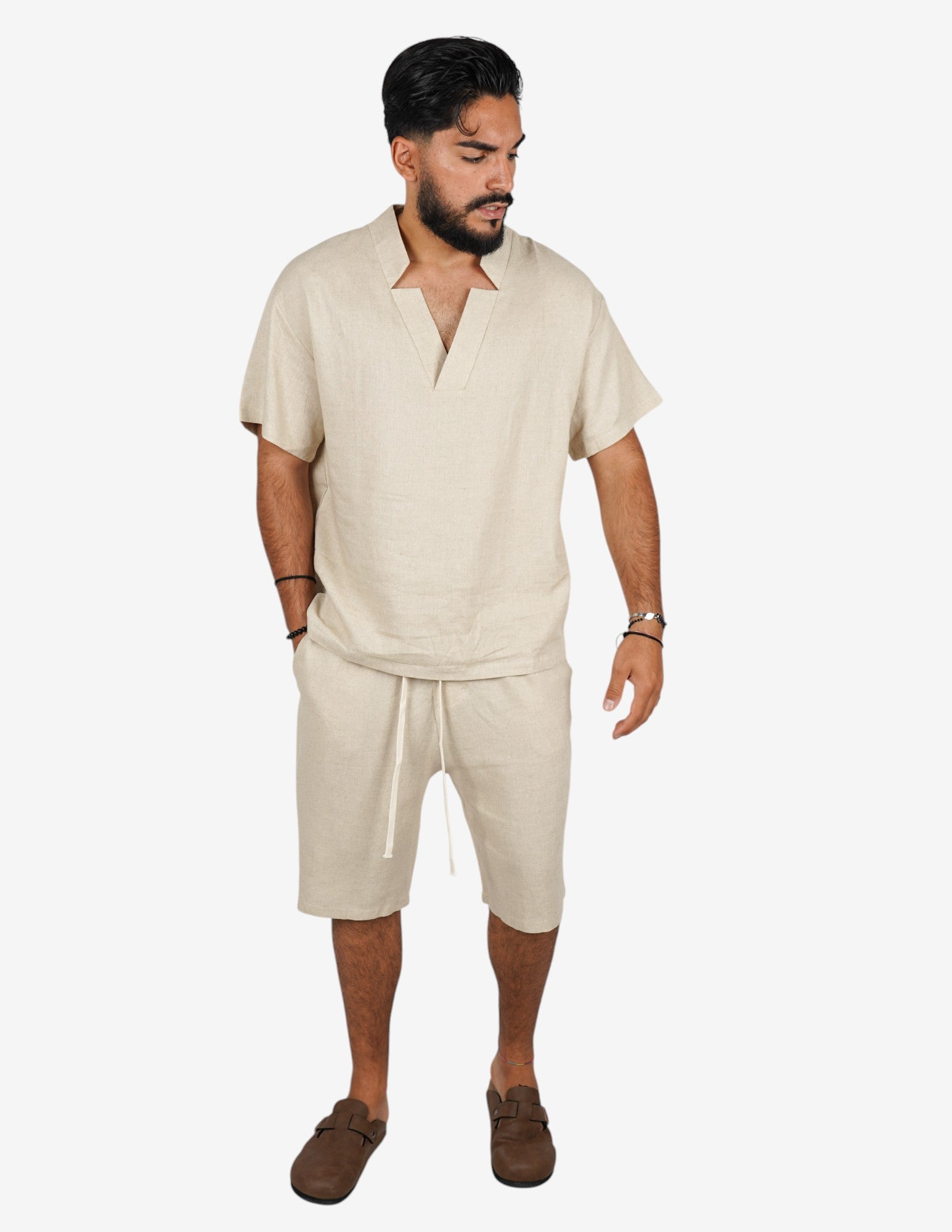 Coordinato basic in lino