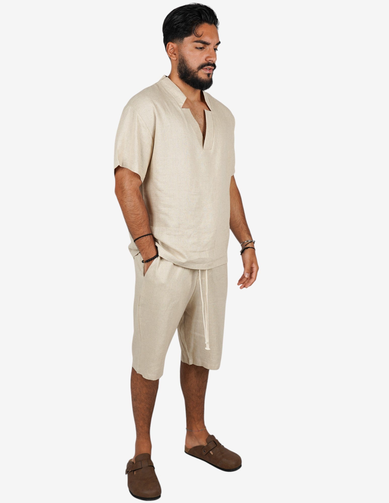 Coordinato basic in lino