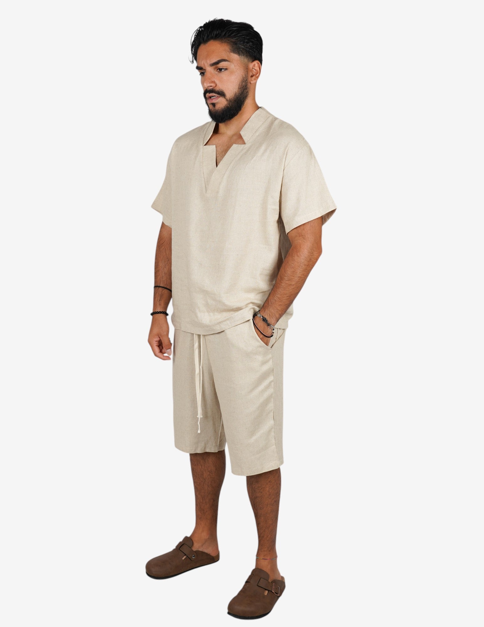 Coordinato basic in lino