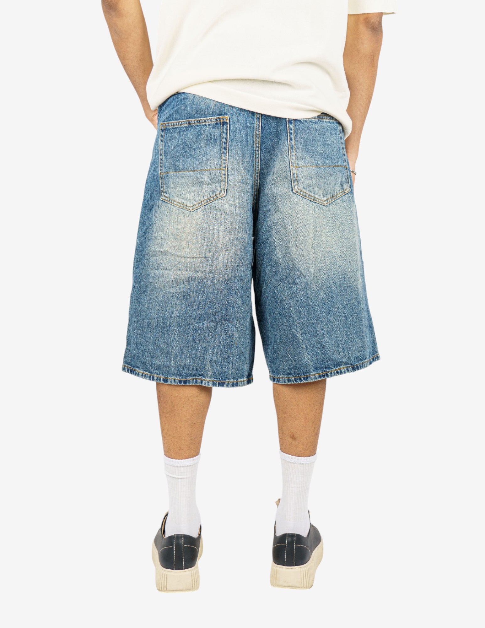 bermuda in denim baggy fit