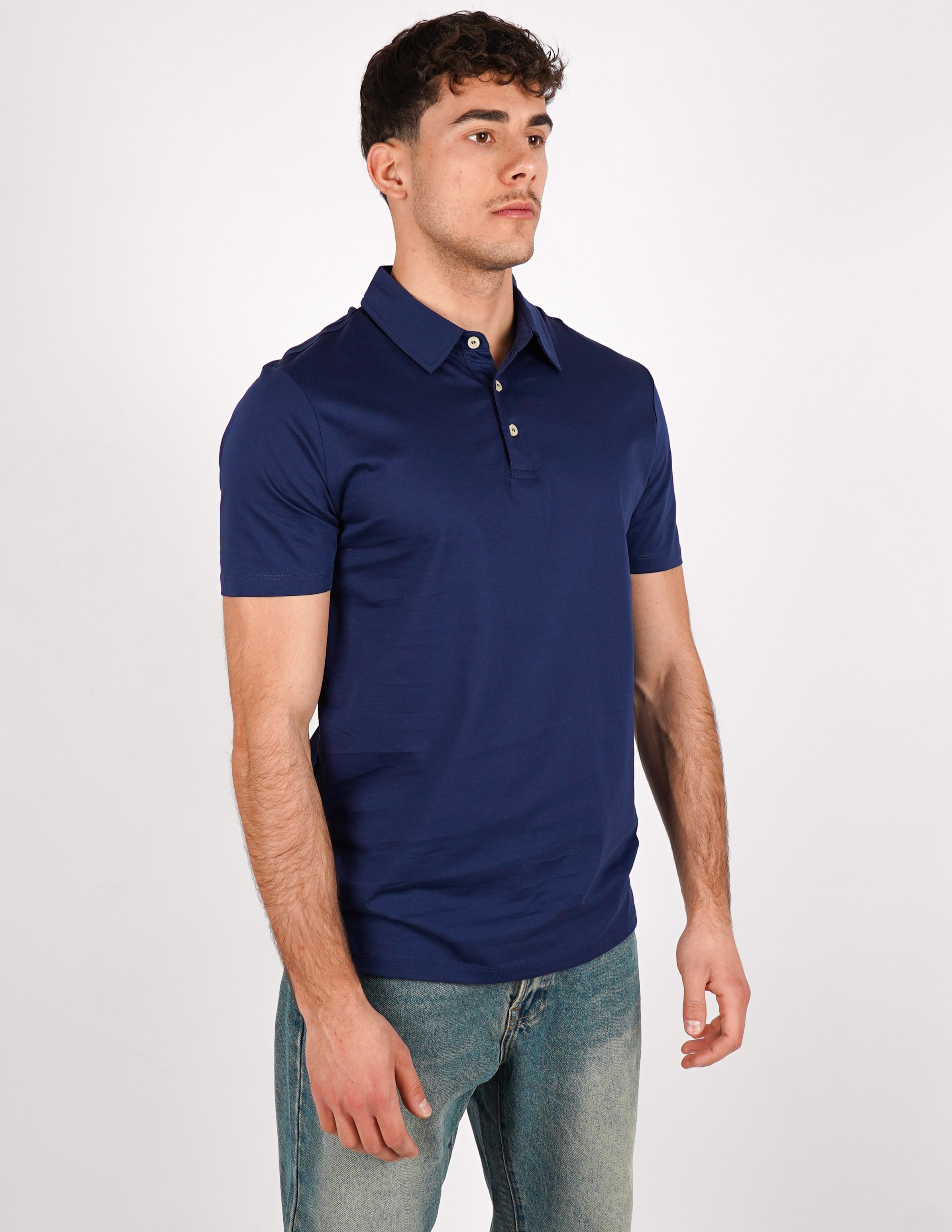 POLO IN COTONE MERCERIZZATO OVER D