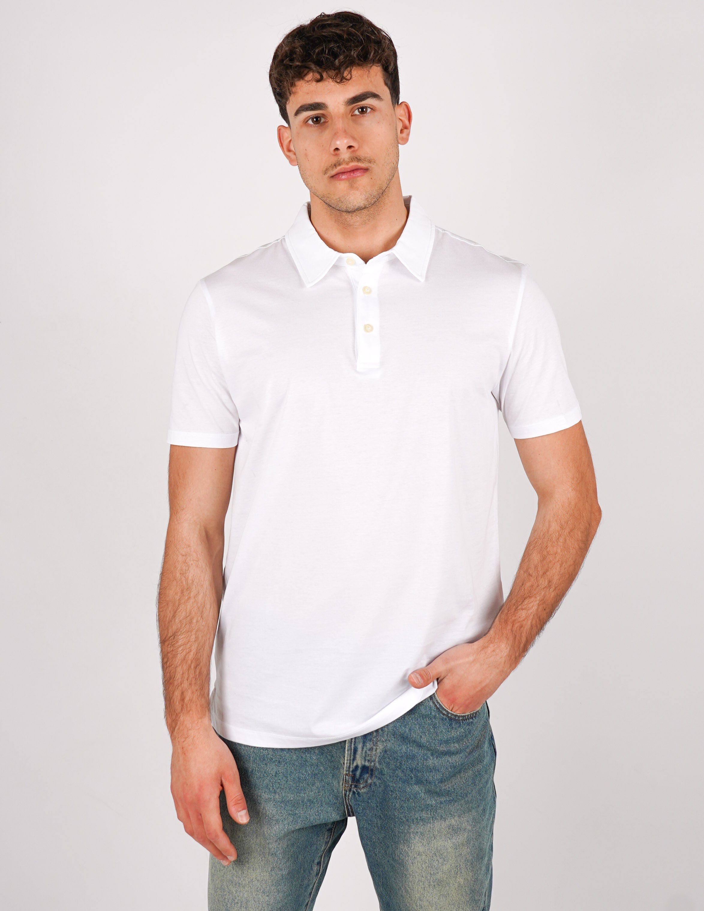 POLO IN COTONE MERCERIZZATO OVER D