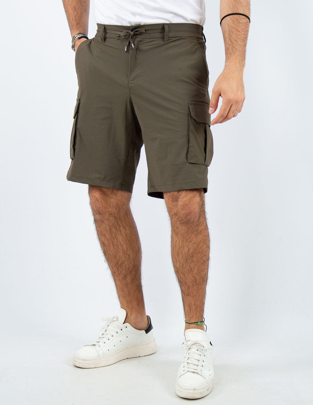 bermuda cargo tessuto extra light "no stiro"