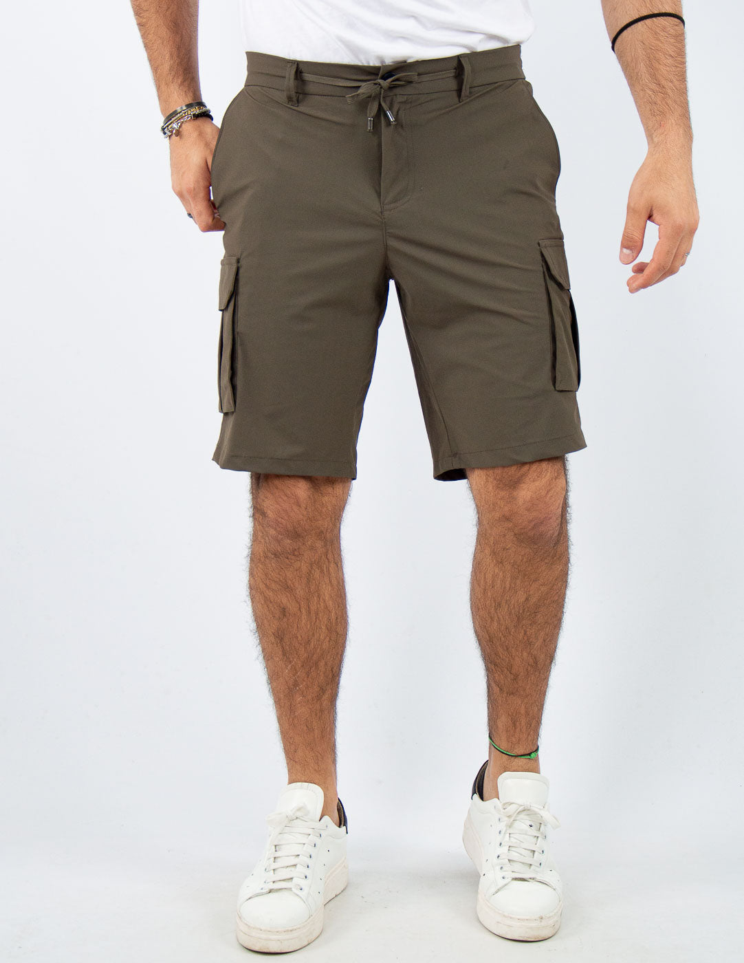 bermuda cargo tessuto extra light "no stiro"