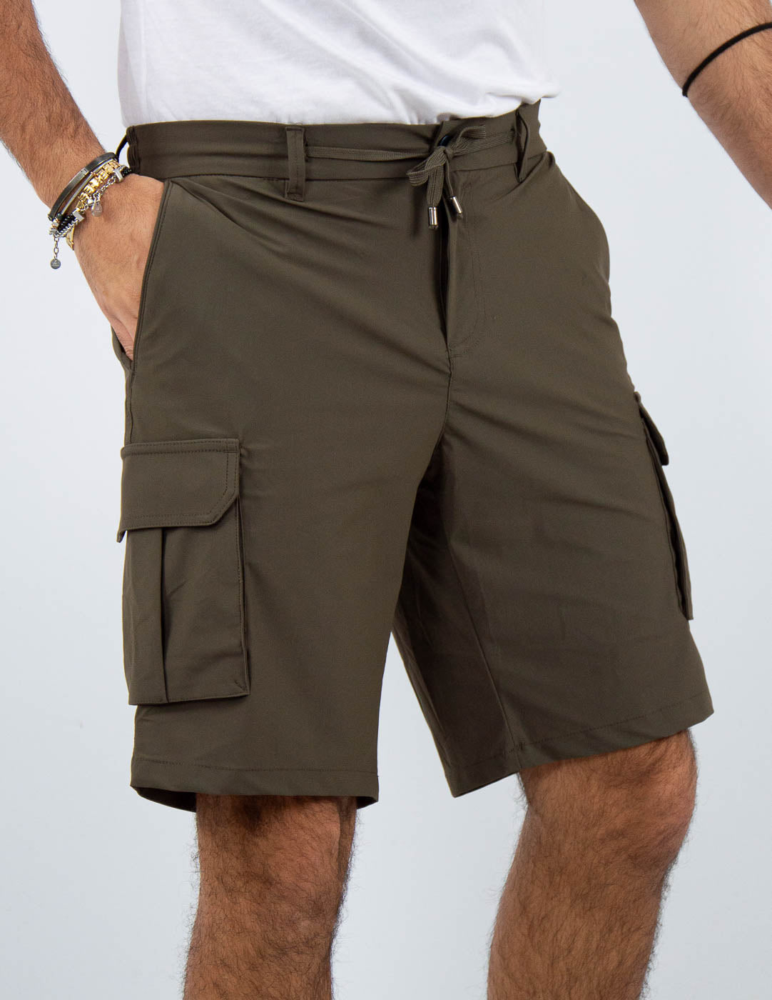 bermuda cargo tessuto extra light "no stiro"