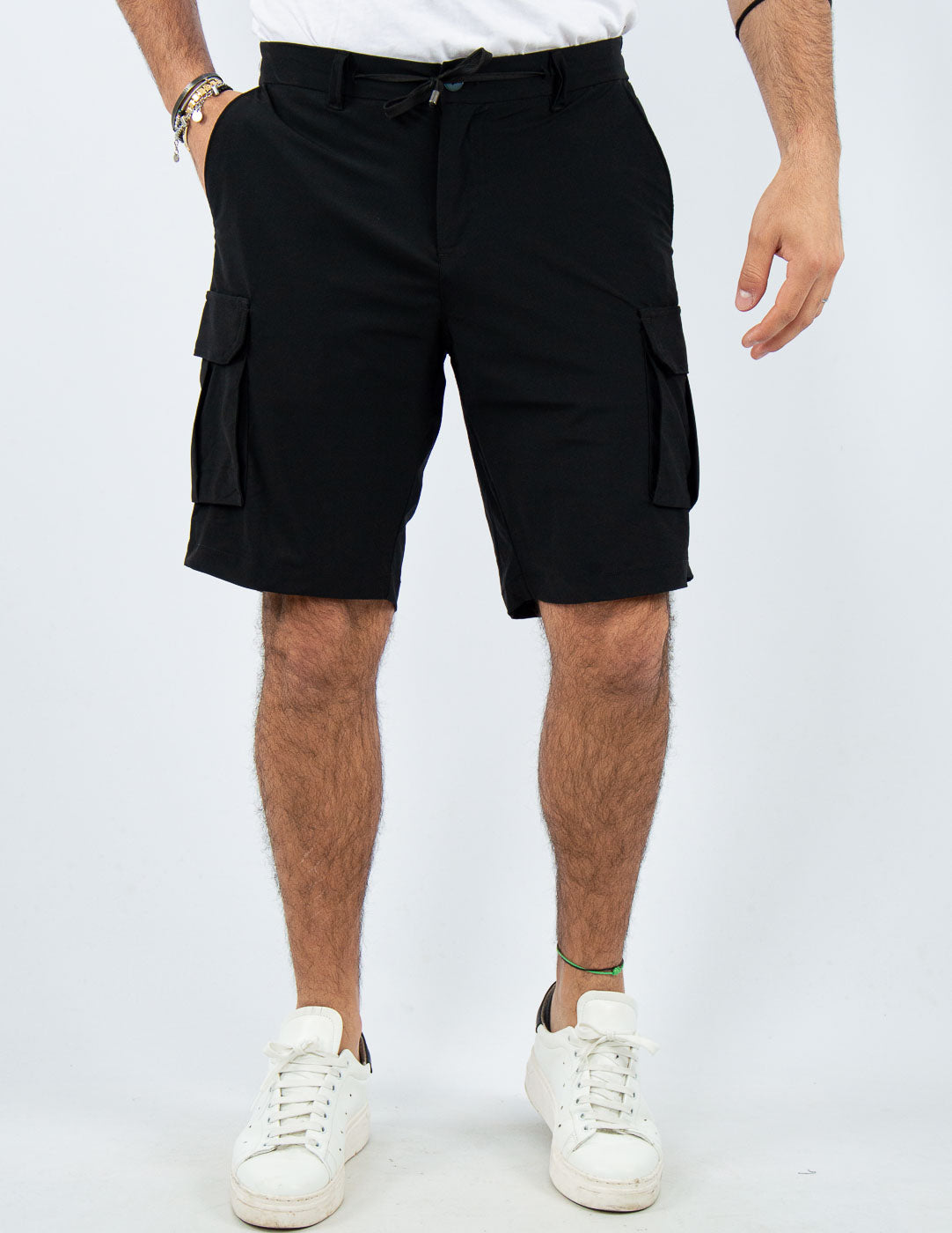 bermuda cargo tessuto extra light "no stiro"