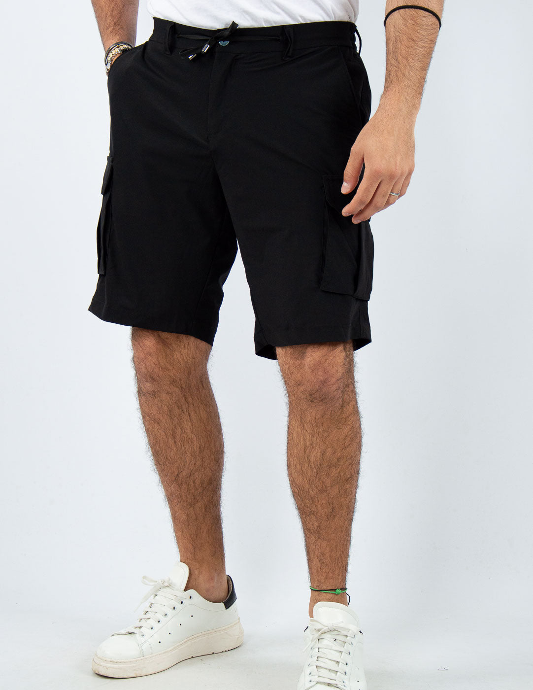 bermuda cargo tessuto extra light "no stiro"