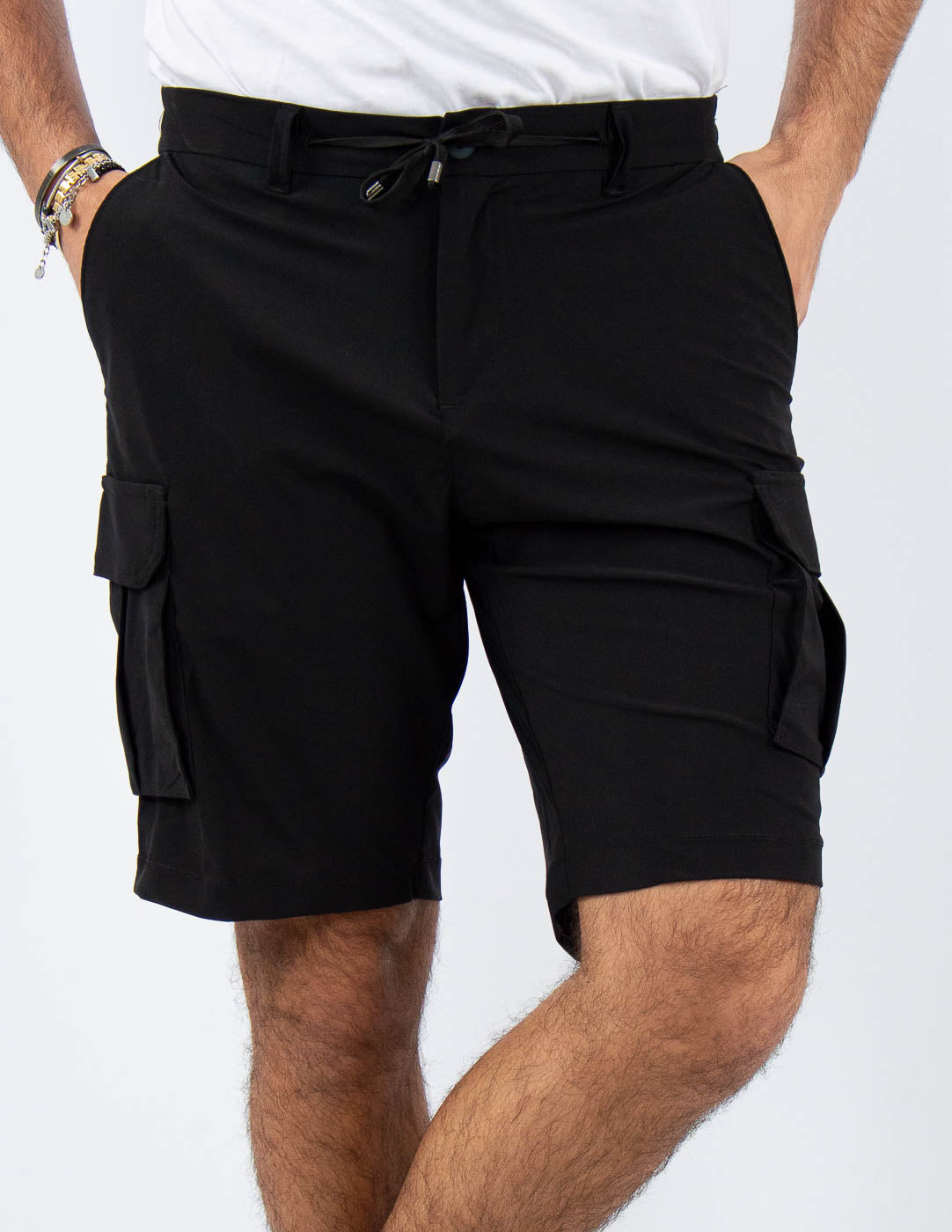 bermuda cargo tessuto extra light "no stiro"