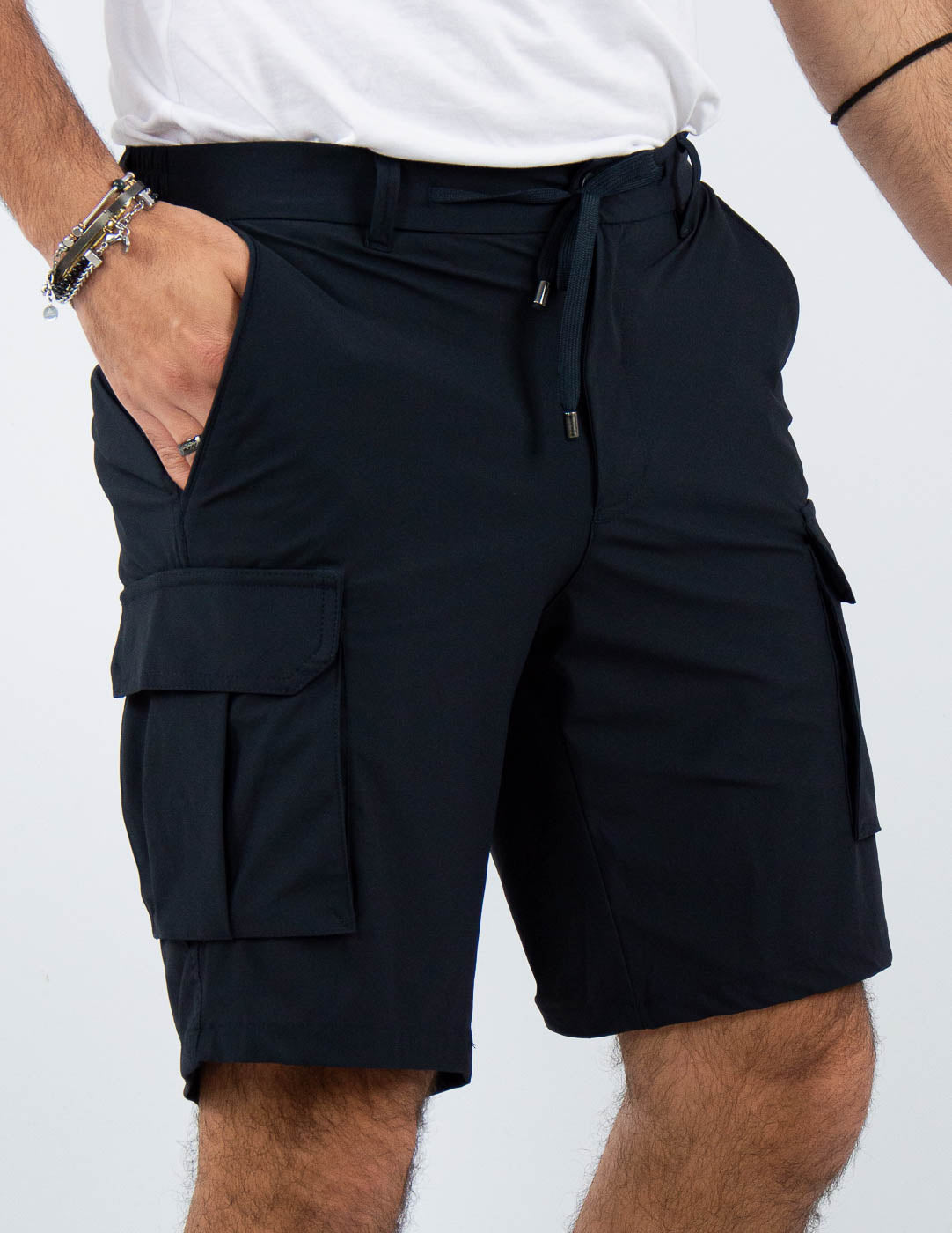 bermuda cargo tessuto extra light "no stiro"