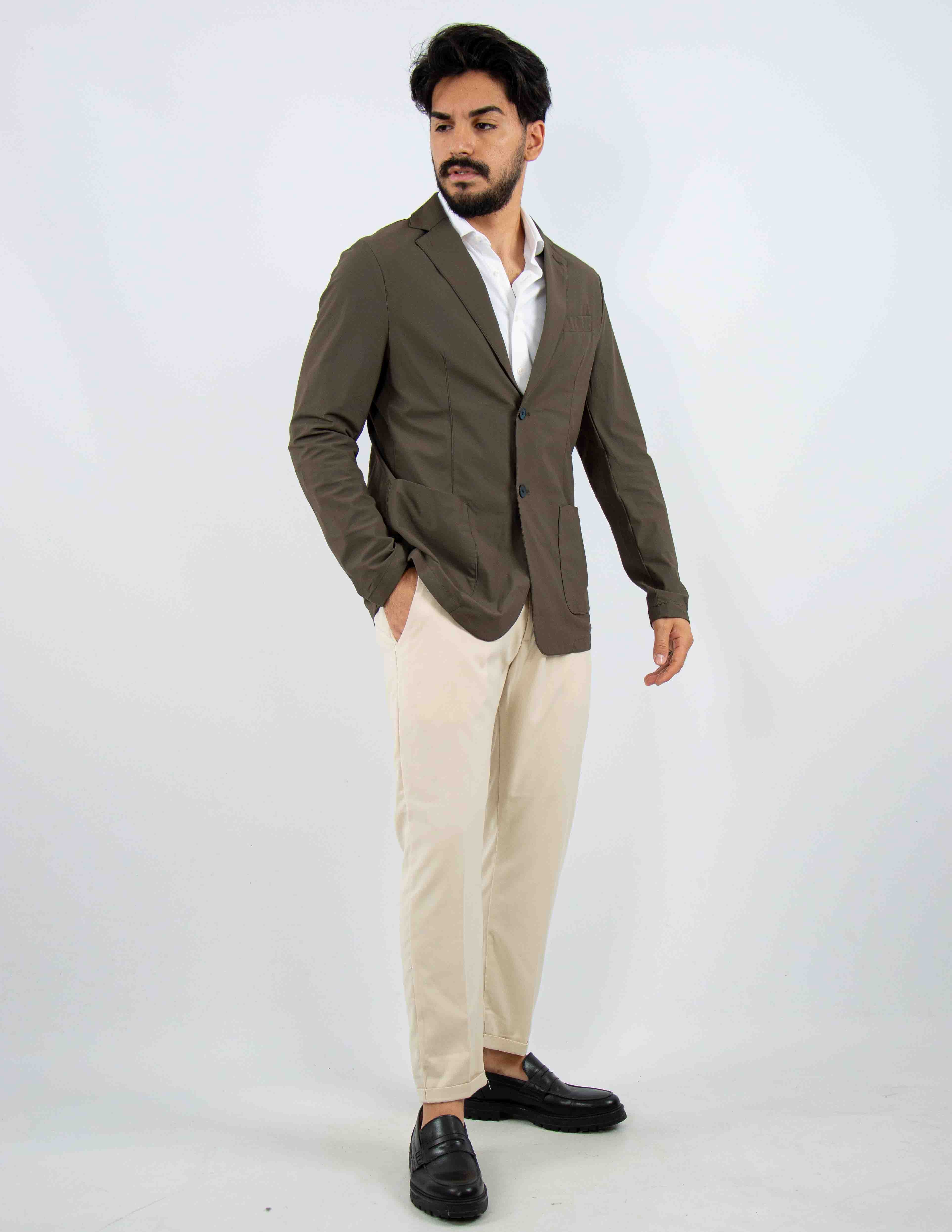 GIACCA UOMO MONOPETTO EXTRA LIGHT "NO STIRO"