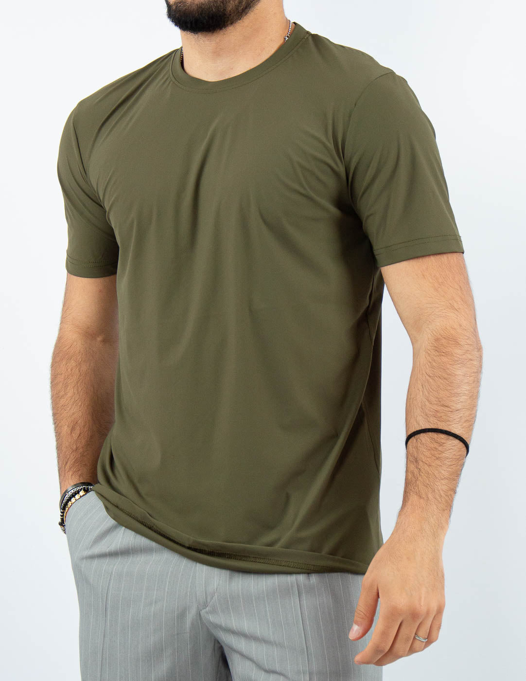 T-SHIRT UOMO EXTRA LIGHT TESSUTO "NO STIRO"