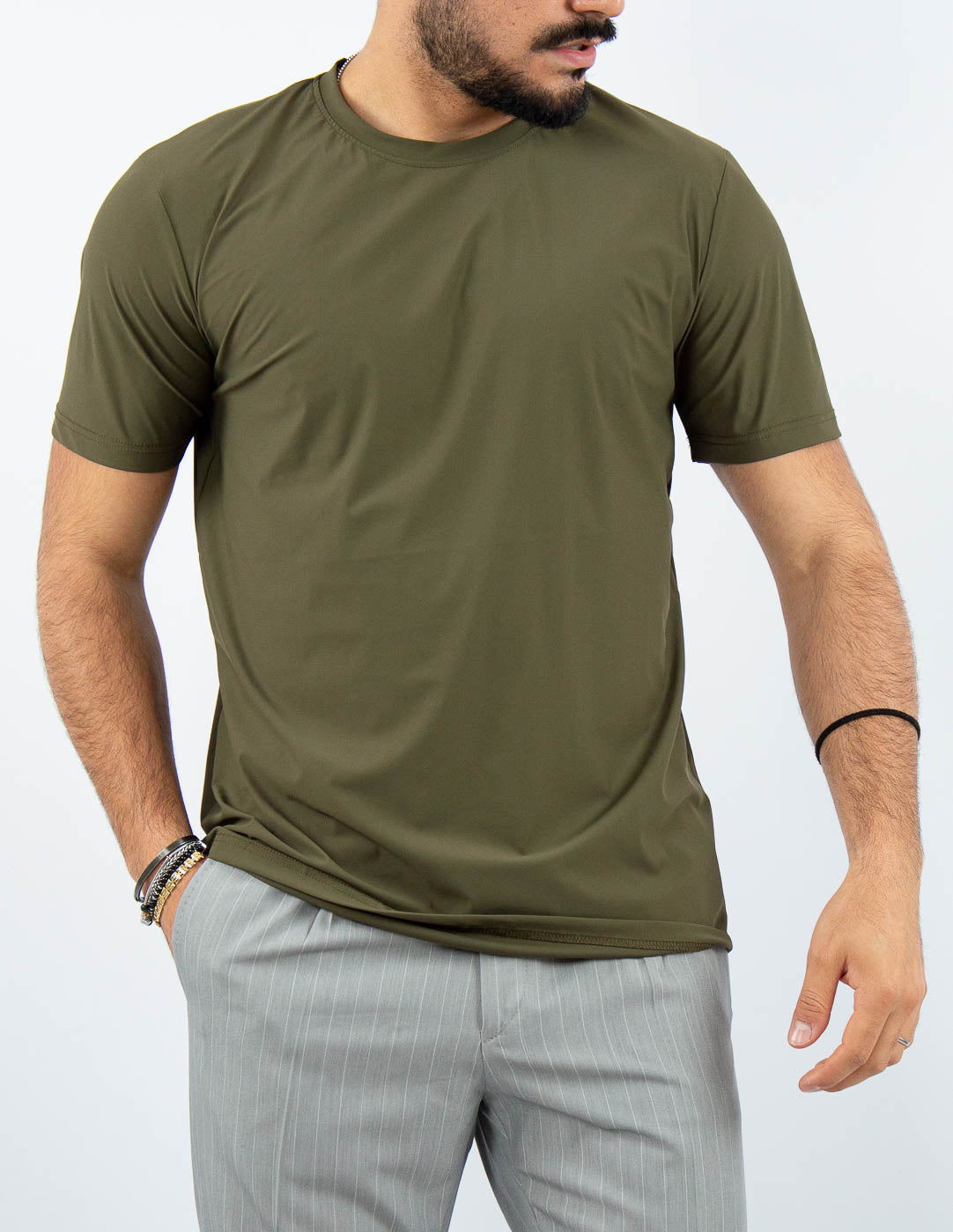 T-SHIRT UOMO EXTRA LIGHT TESSUTO "NO STIRO"