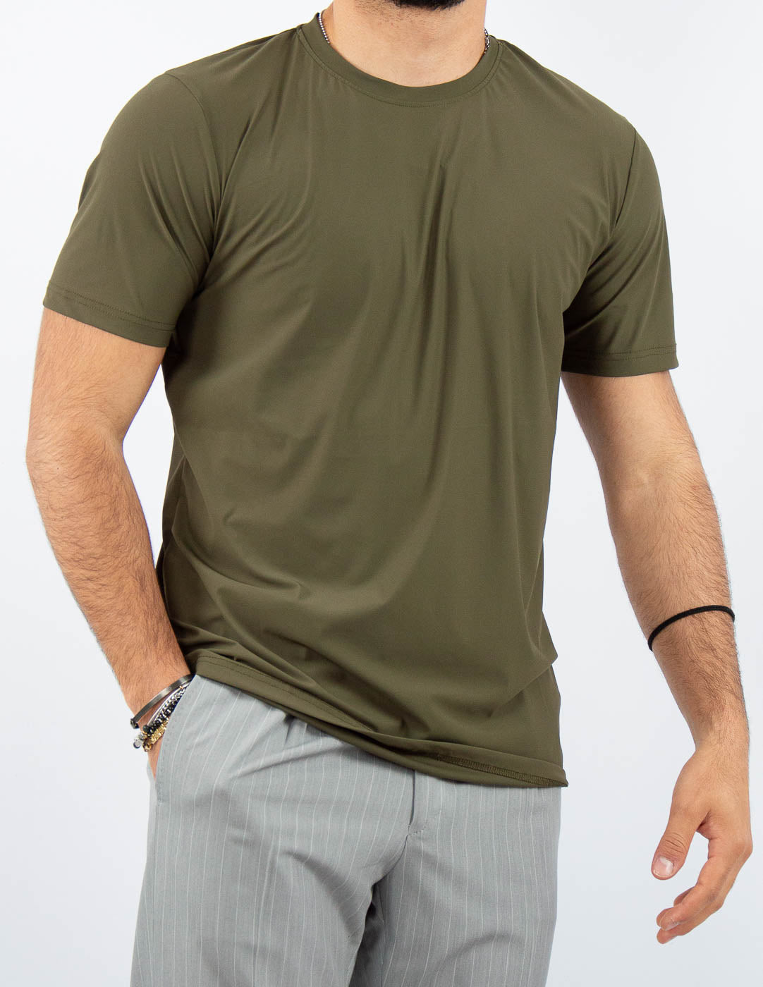 T-SHIRT UOMO EXTRA LIGHT TESSUTO "NO STIRO"