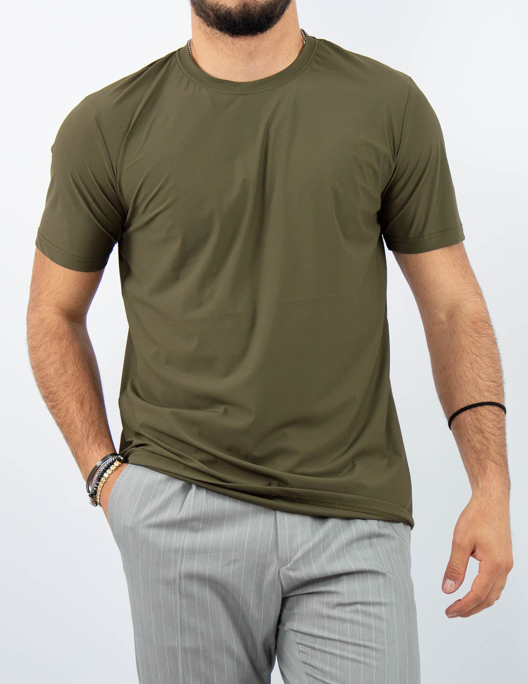 T-SHIRT UOMO EXTRA LIGHT TESSUTO "NO STIRO"