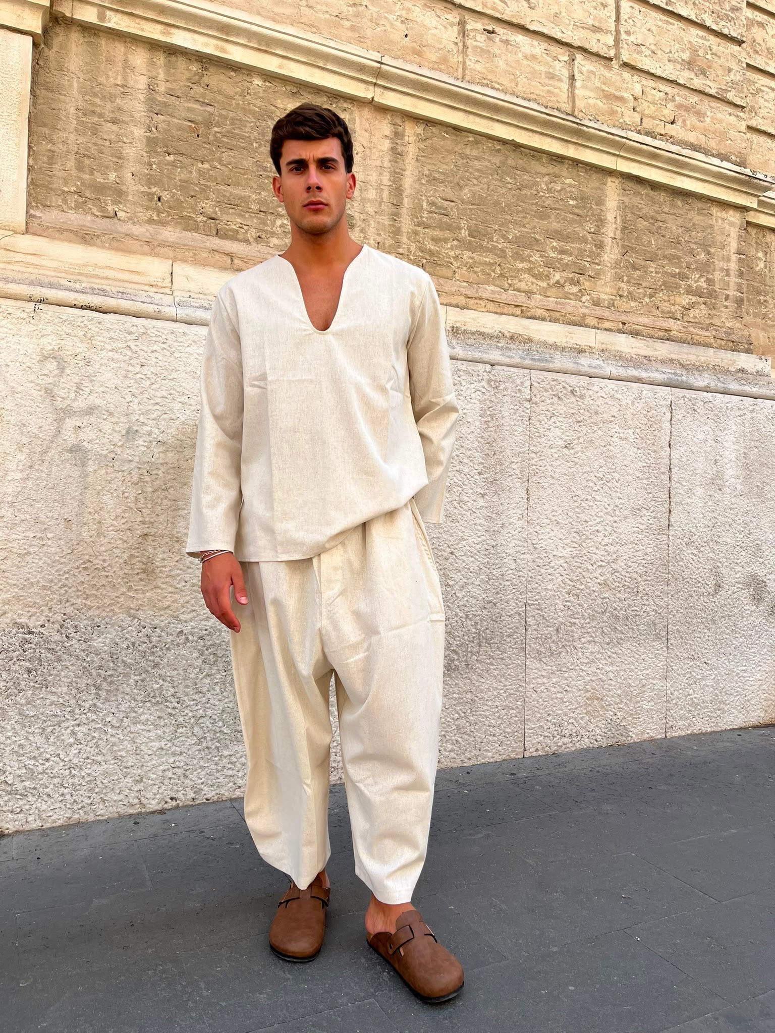 Coordinato Africa in misto lino