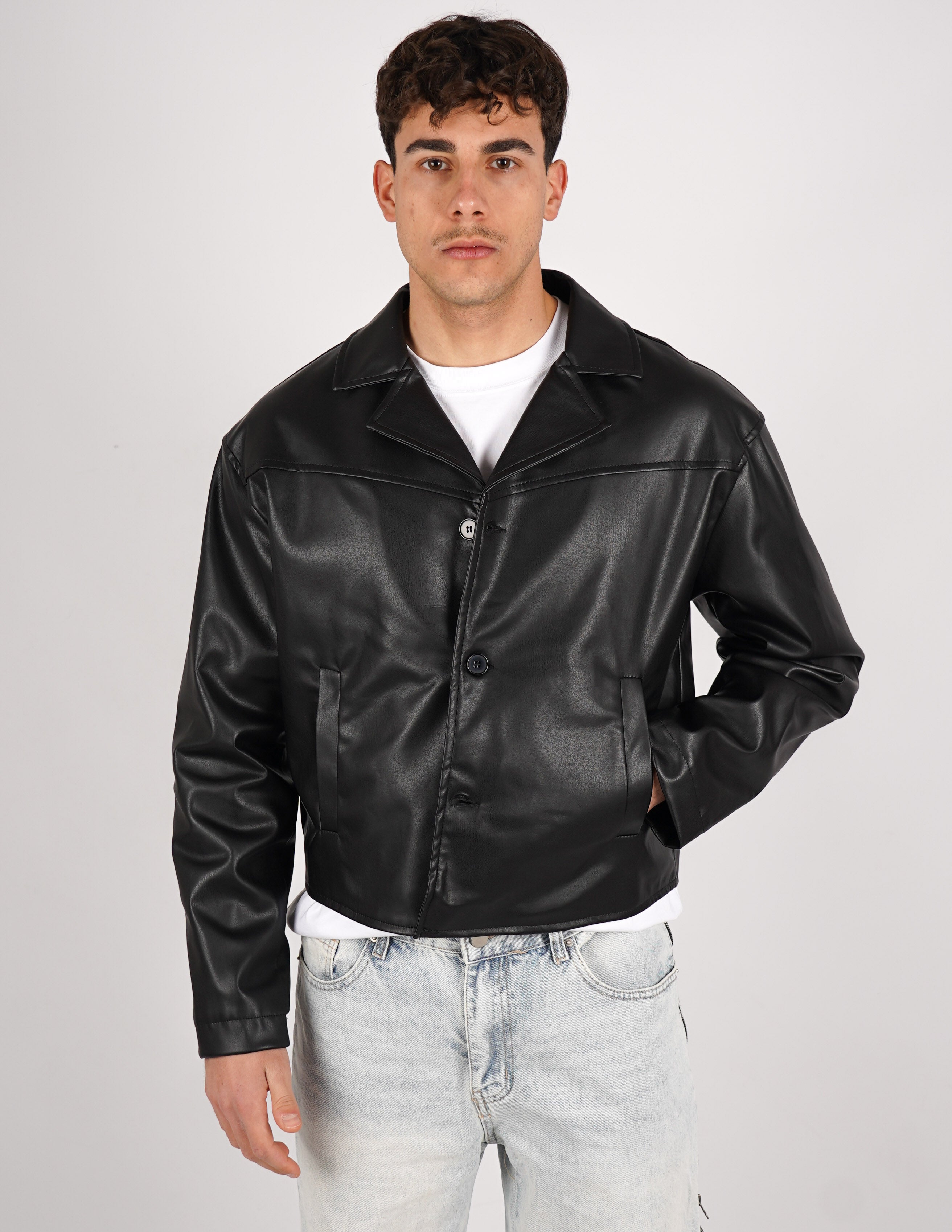 GIUBBINO CROP ECOPELLE