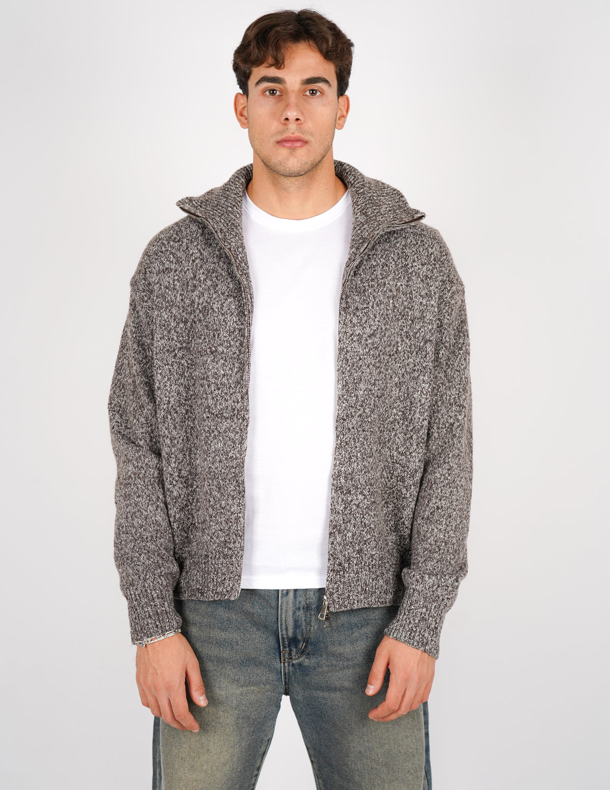 MAGLIONE COLLO ALTO CON CERNIERA