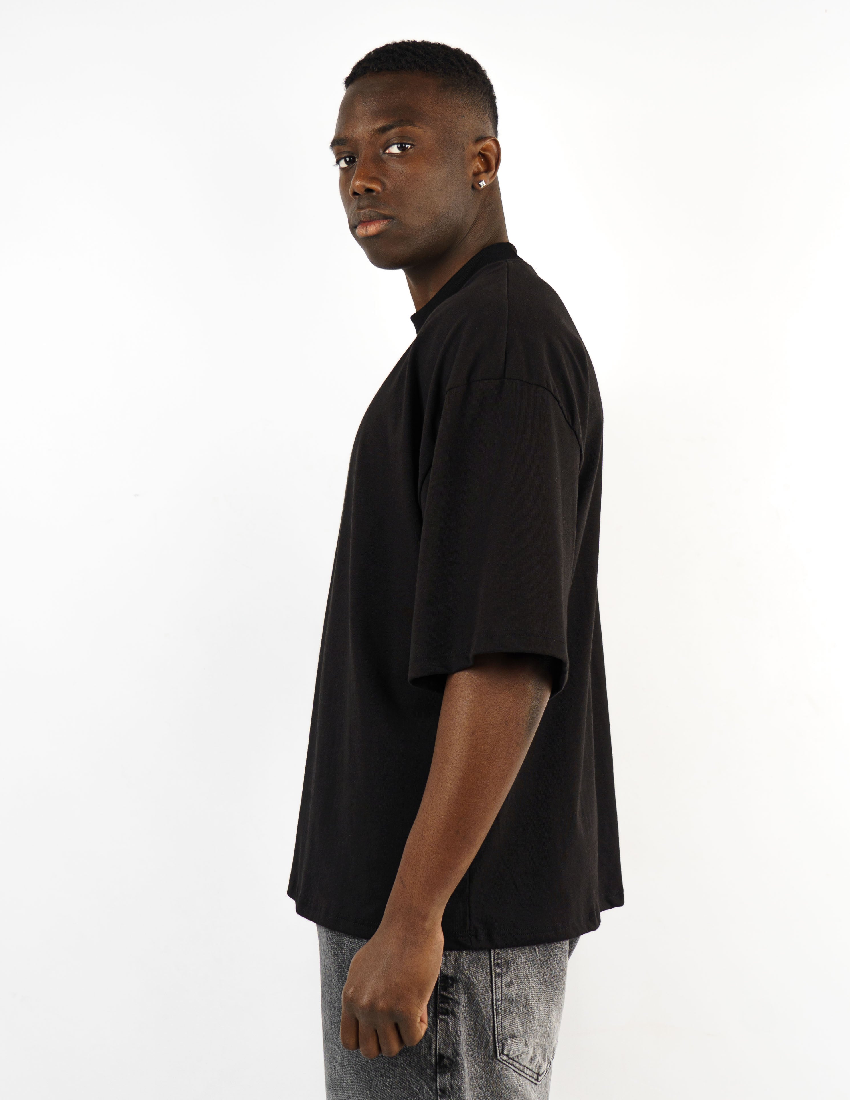 T-SHIRT MEZZO COLLO OVER