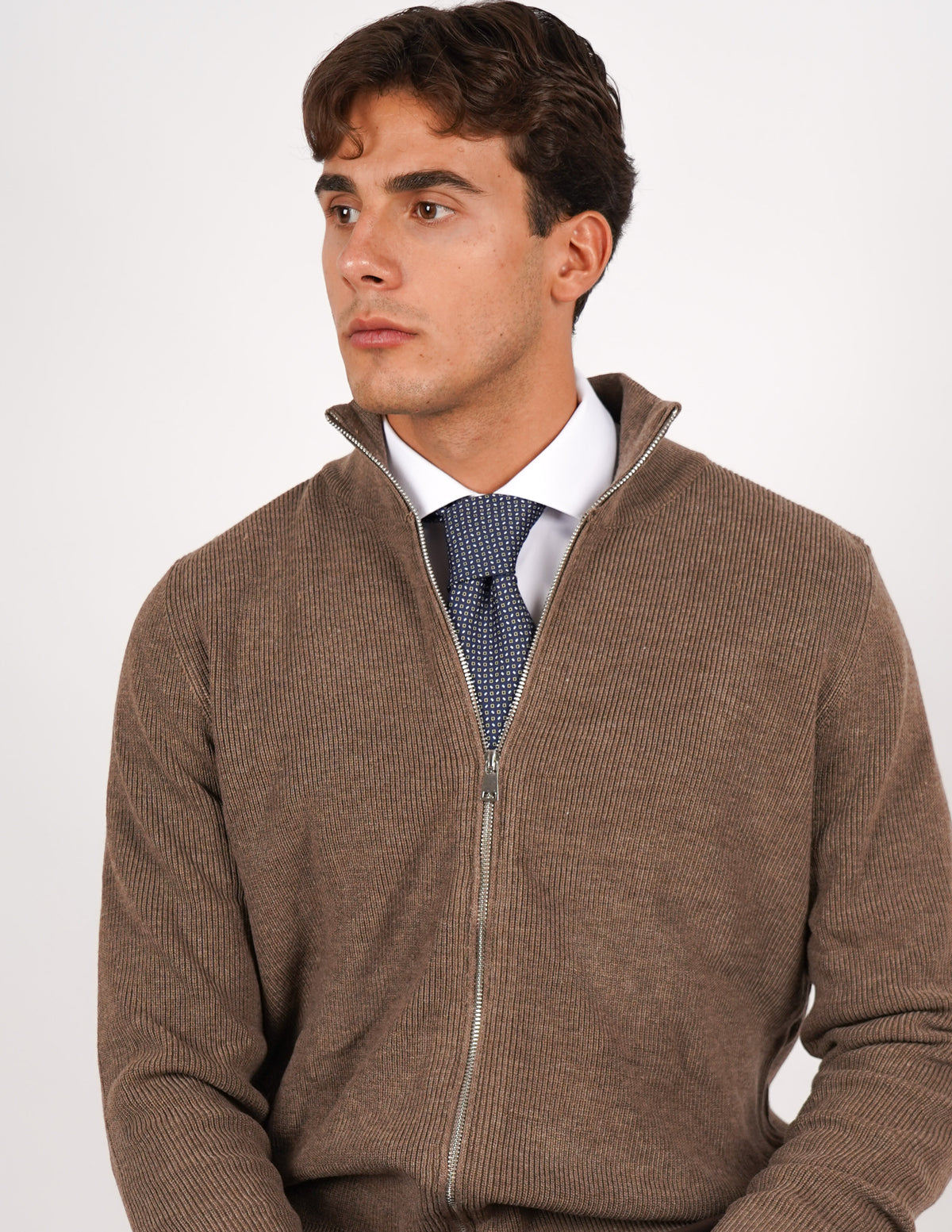 PULLOVER MANICA LUNGA CON ZIP