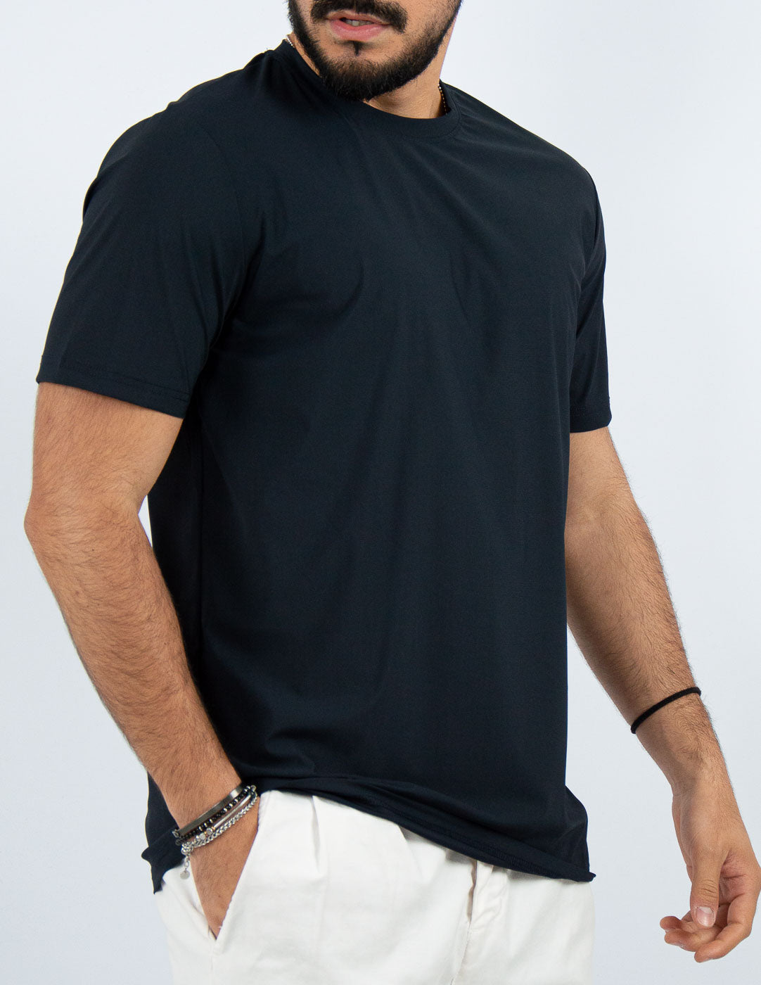 T-SHIRT UOMO EXTRA LIGHT TESSUTO "NO STIRO"