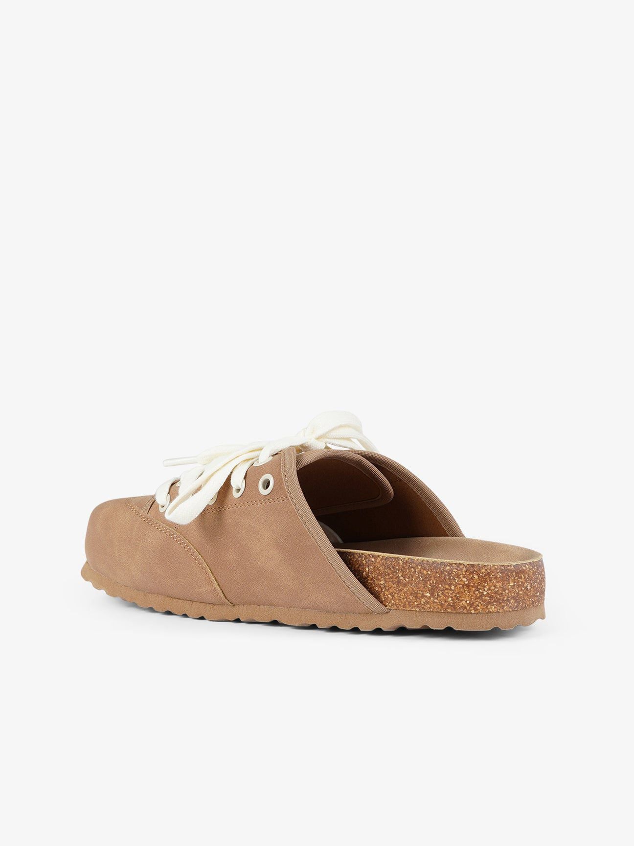 DUALSCAPE sabot unisex con lacci pelle marrone