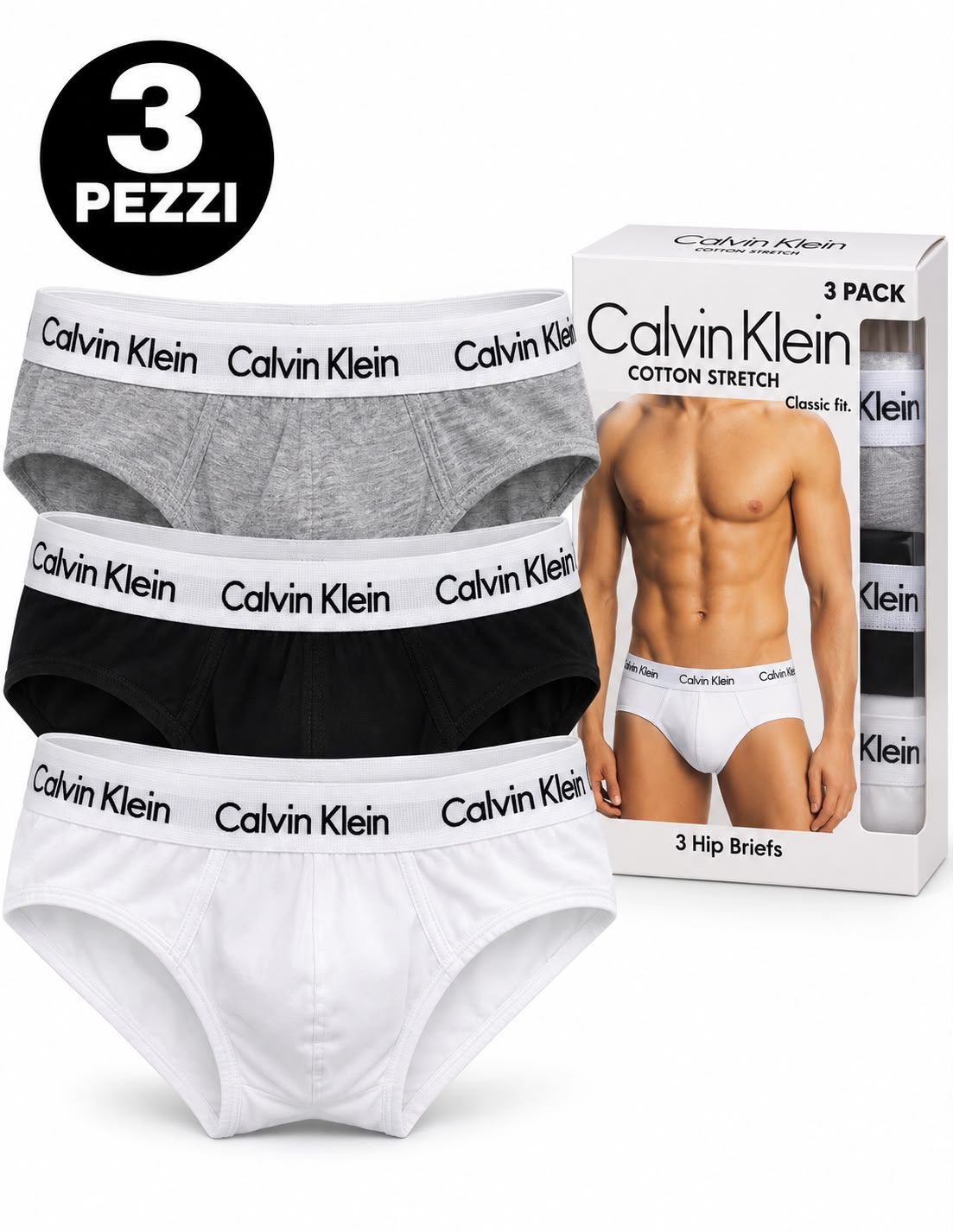 slip CALVIN KLEIN confezione da 3 pezzi
