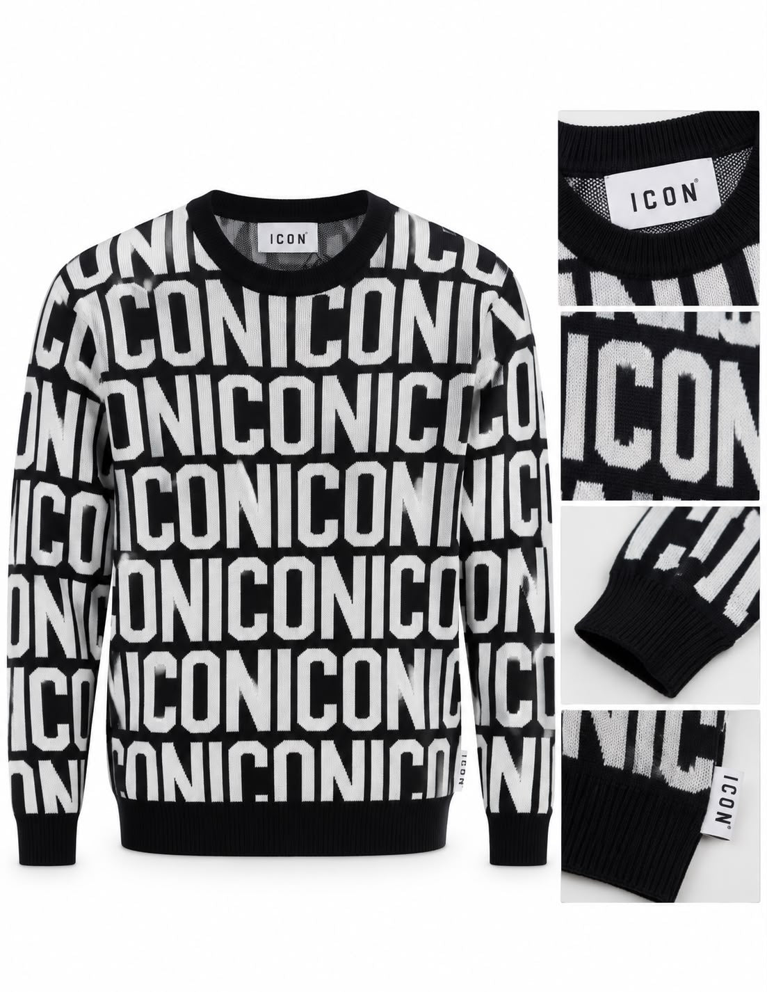 Maglioncino icon girocollo multi logo