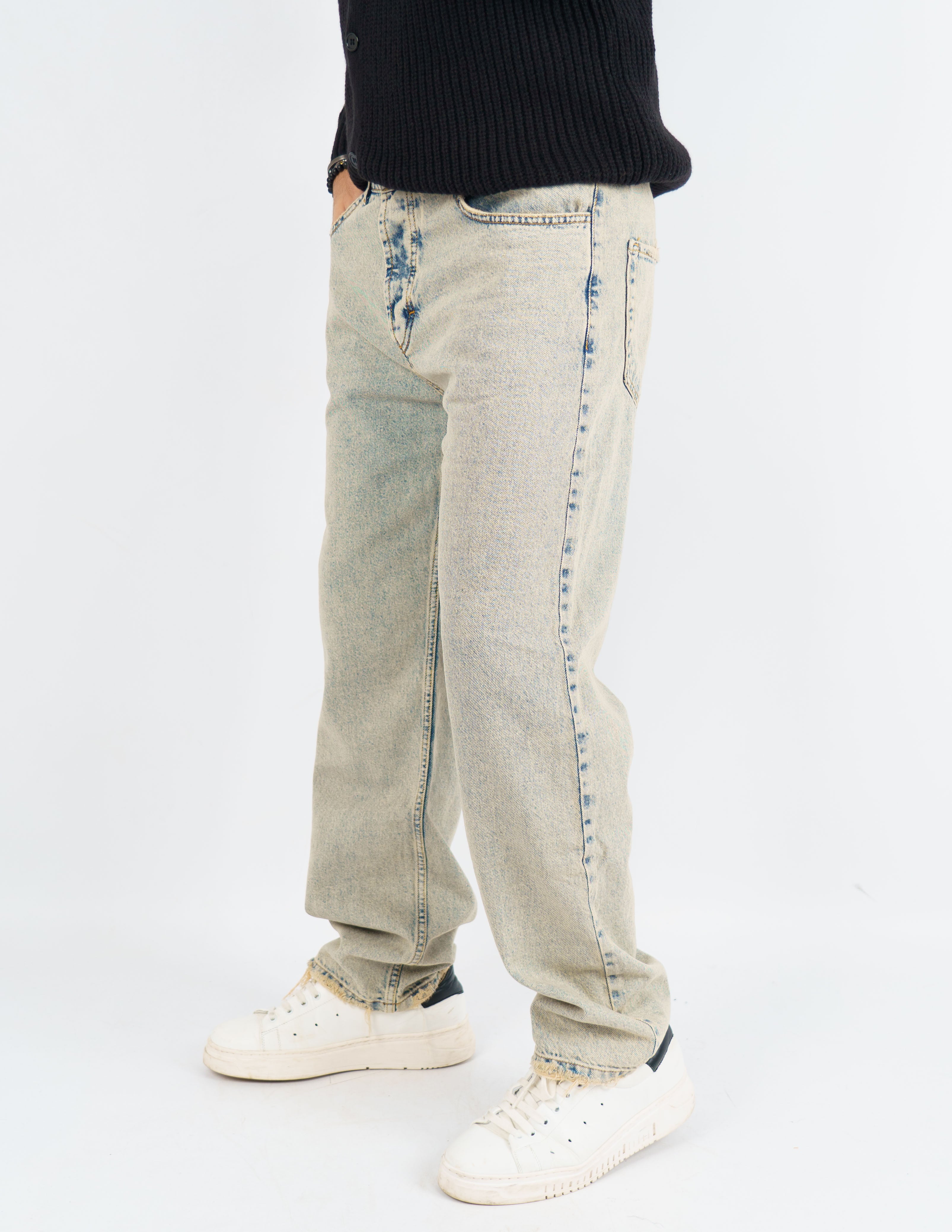 jeans marmorizzato baggy fit