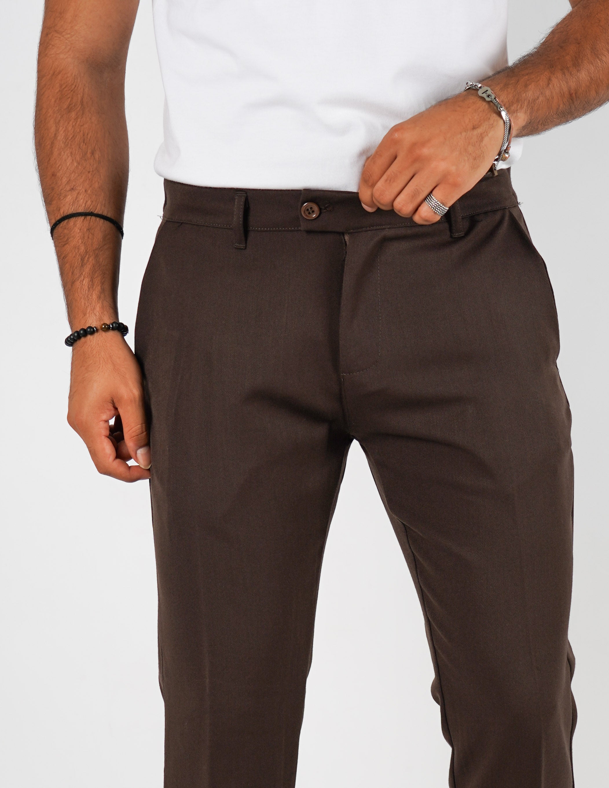 pantalone lungo sartoriale con elastico