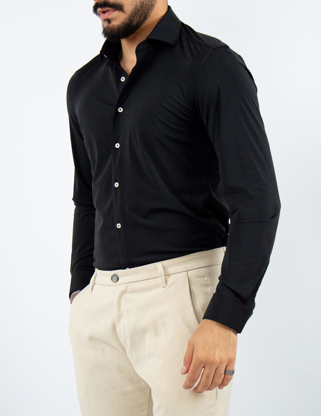 CAMICIA UOMO EXTRA LIGHT TESSUTO NO STIRO