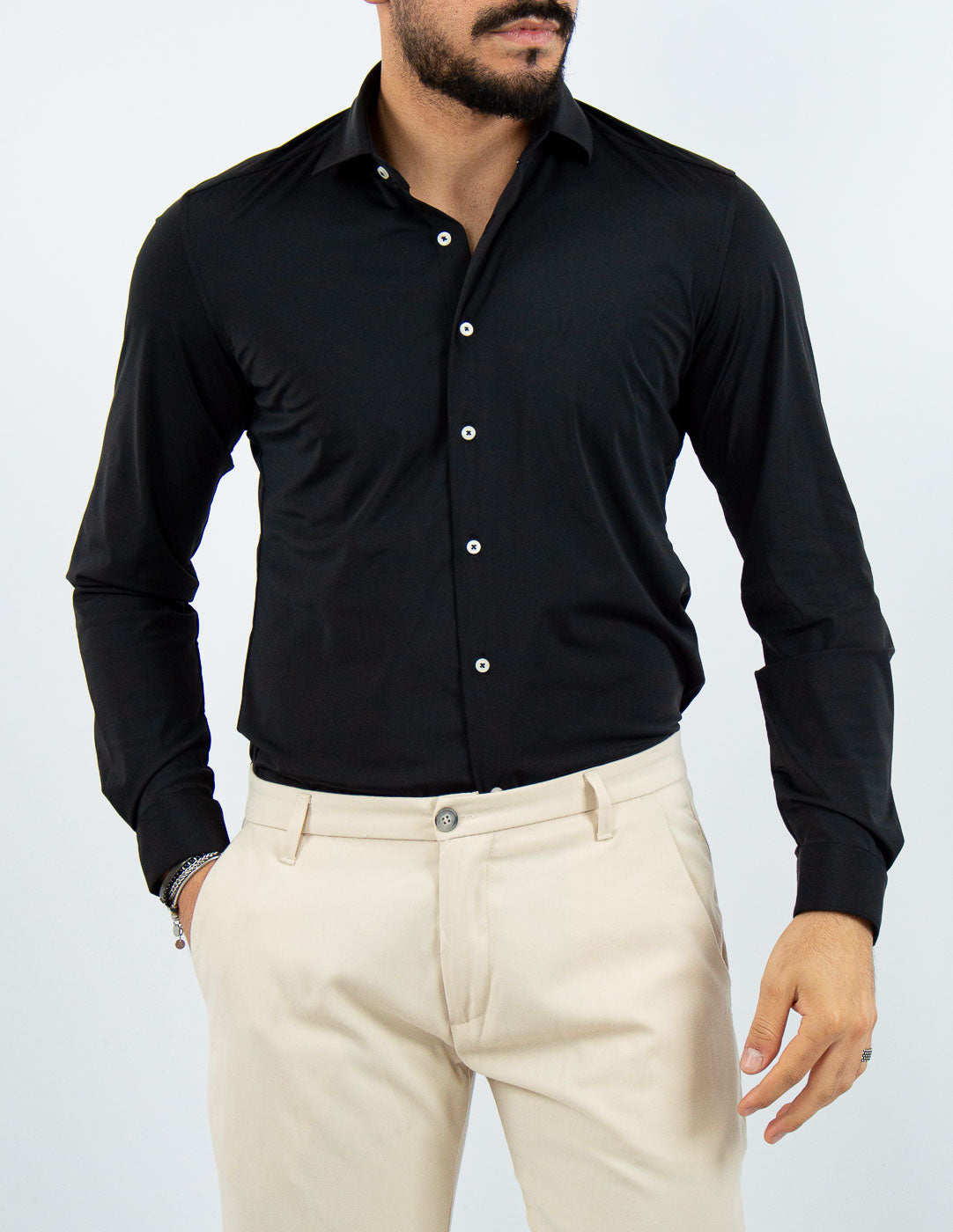 CAMICIA UOMO EXTRA LIGHT TESSUTO NO STIRO